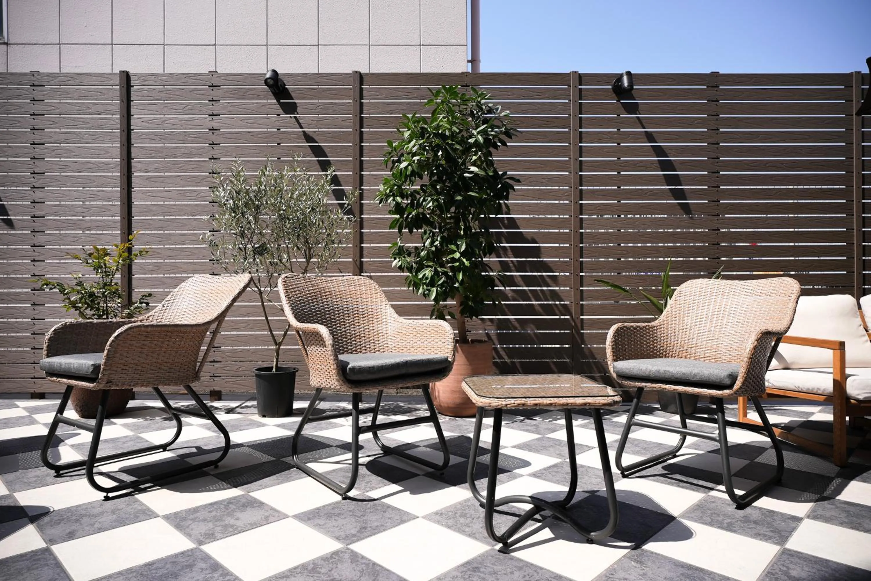 Seating area in Super Hotel Shikoku-chuo