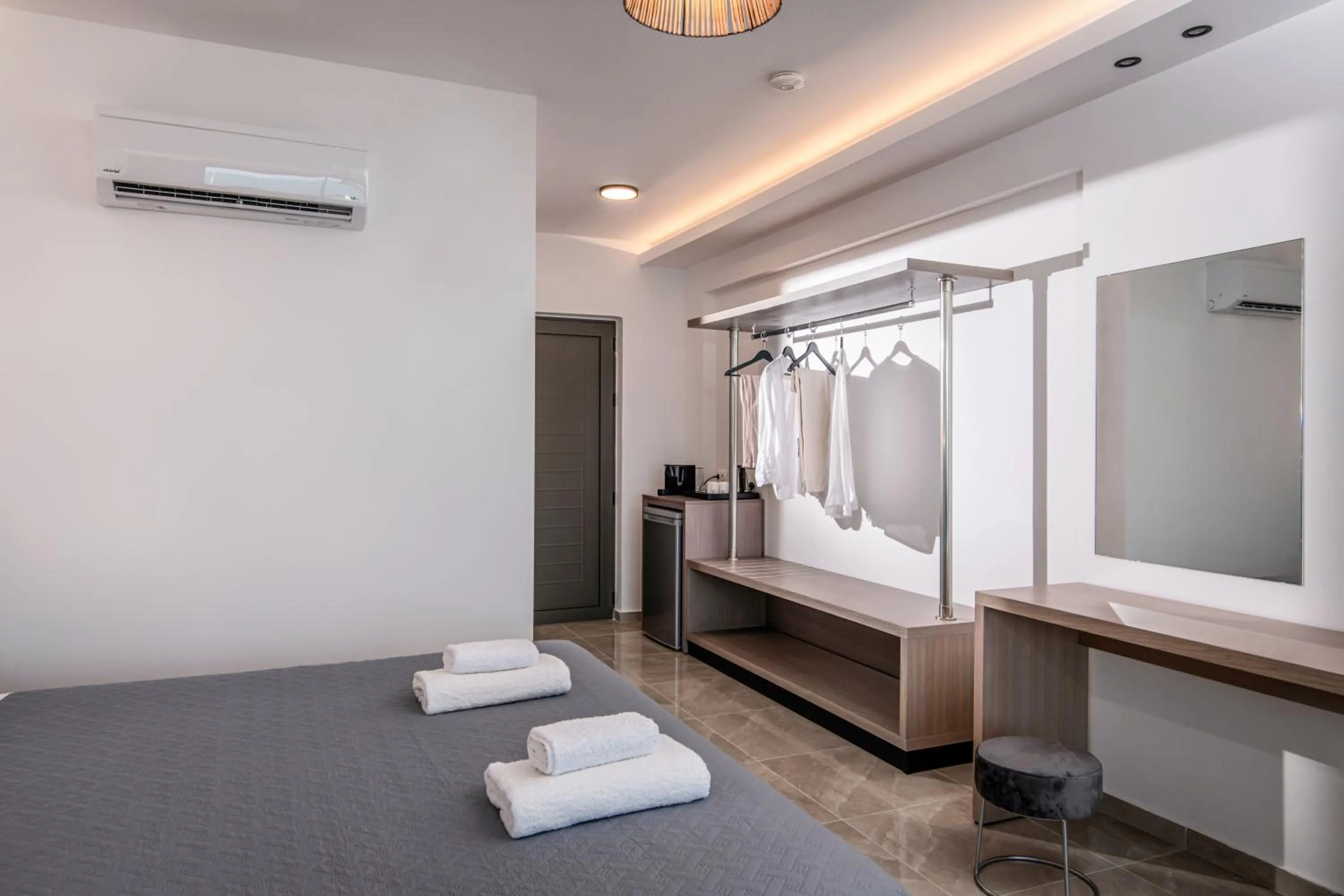 Bedroom, Bed in Ebenus Suites "Adults Only" by Checkin