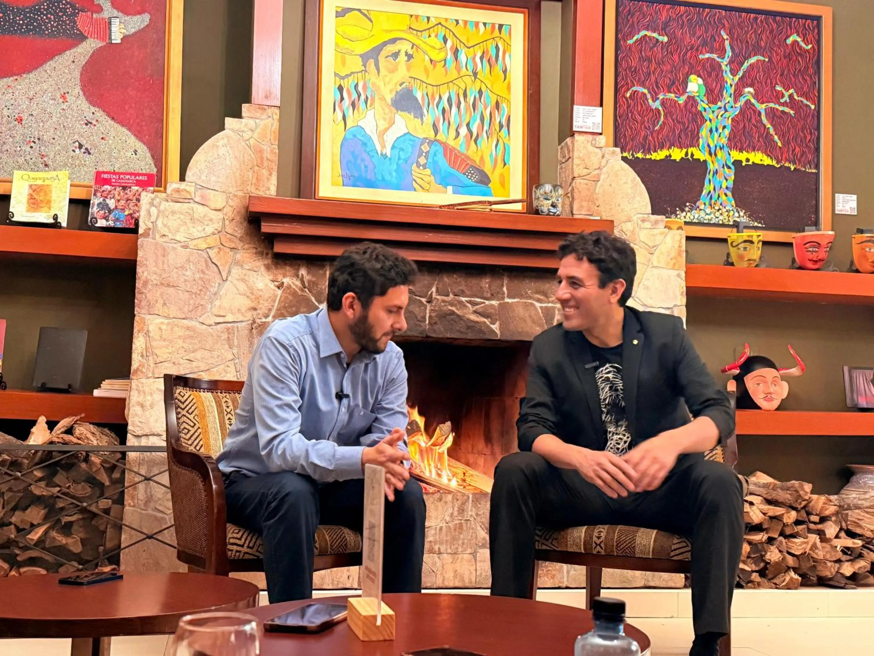 fireplace in Hotel Tartar