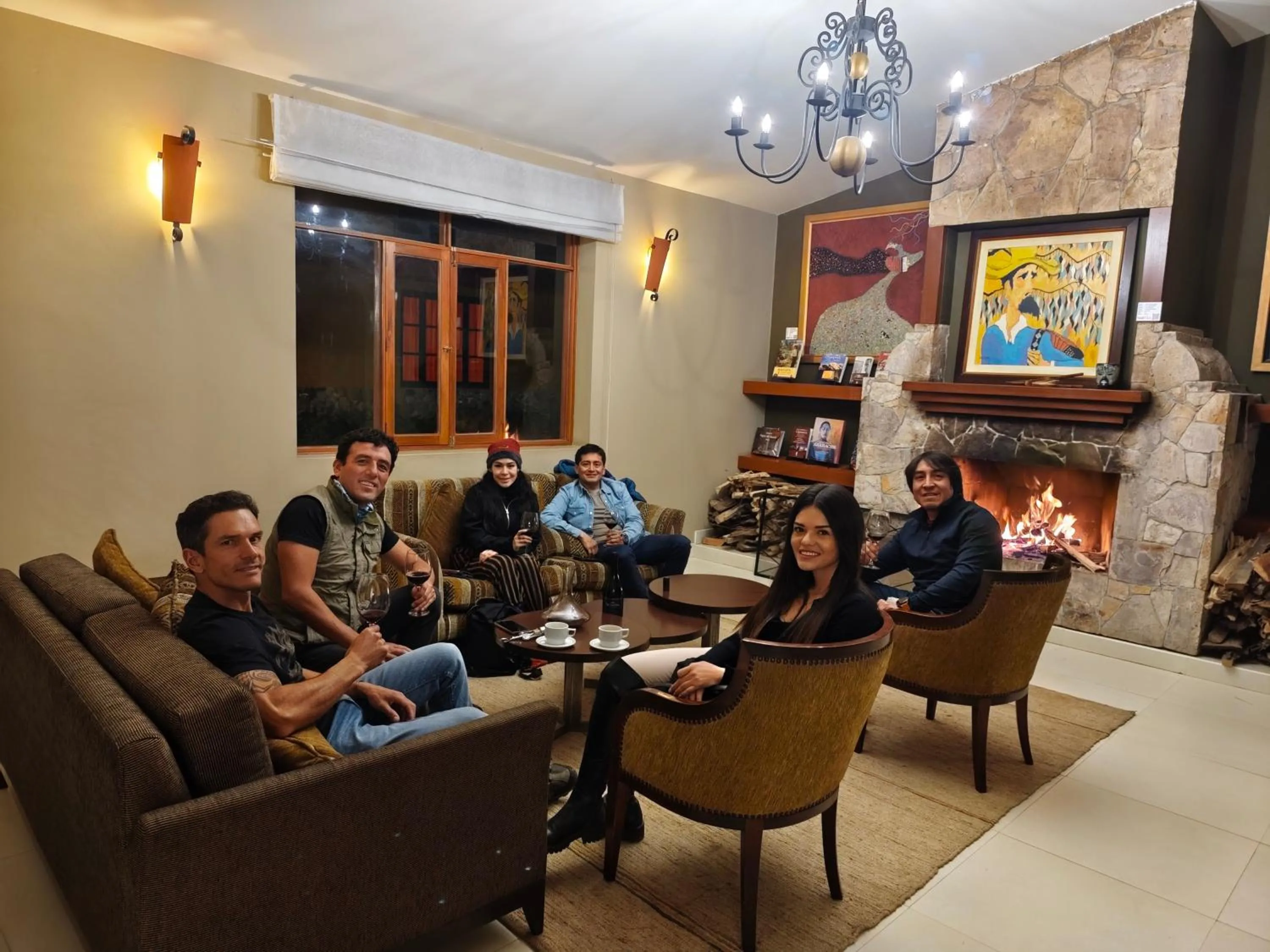 fireplace in Hotel Tartar