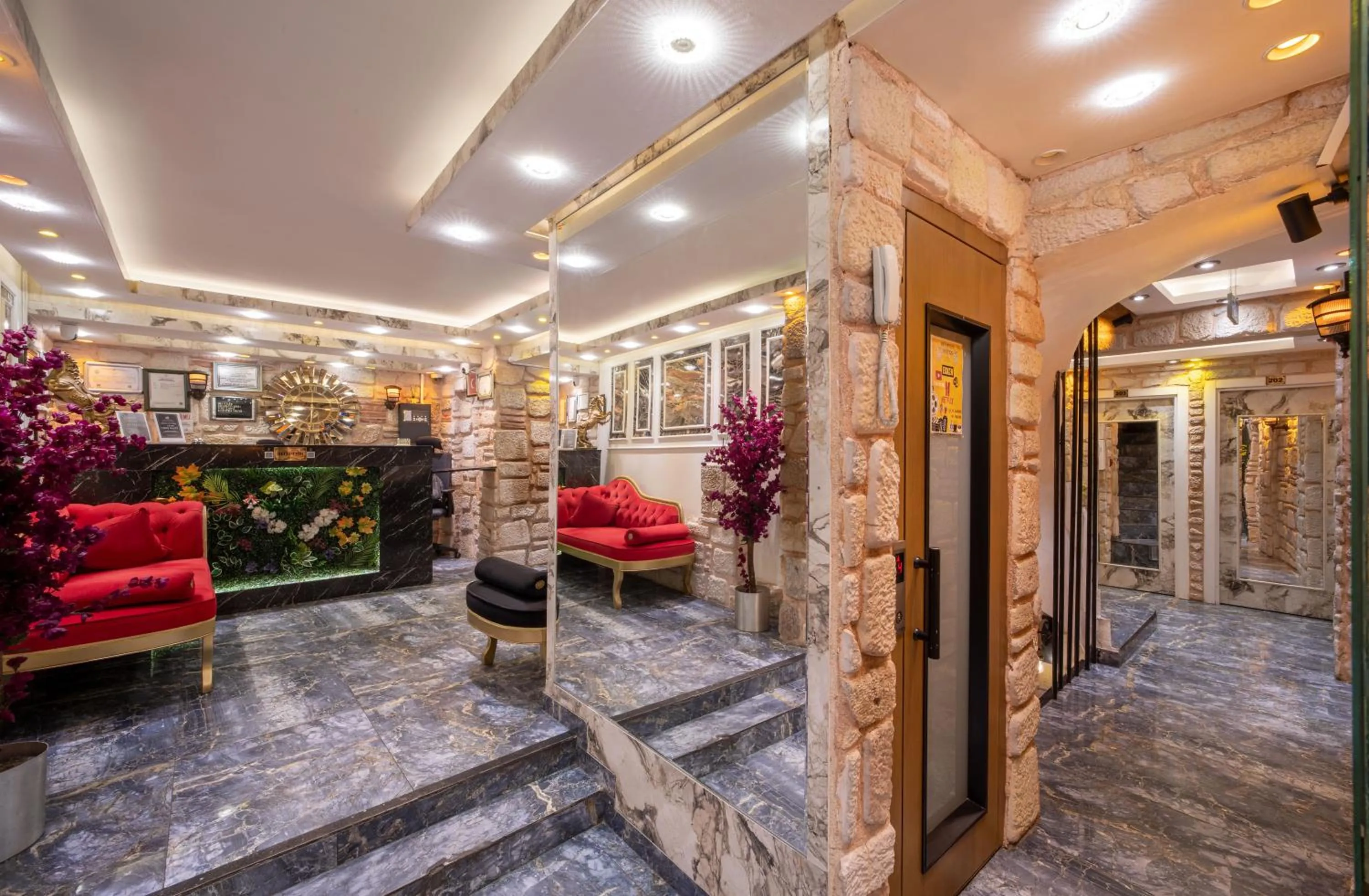 Seating area in REN PLUS SUITES