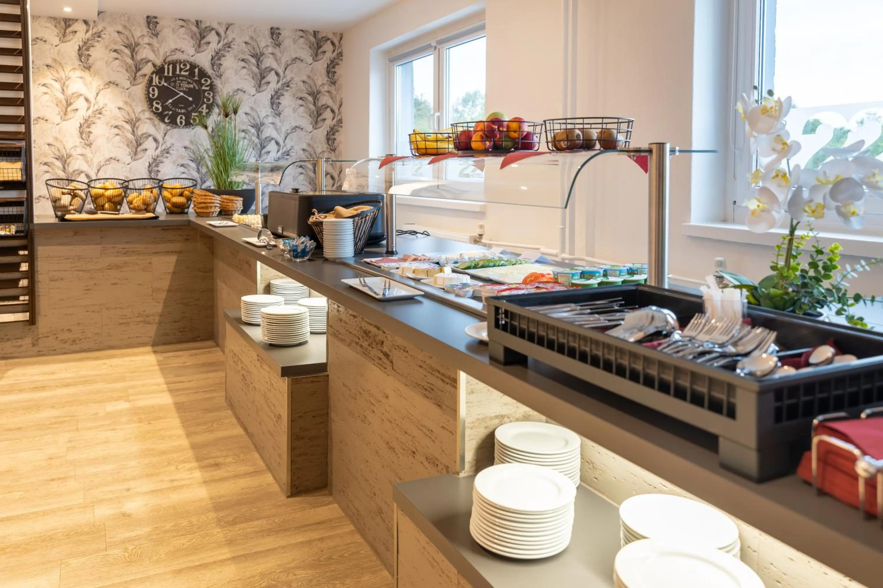 Buffet breakfast in Hotel 22