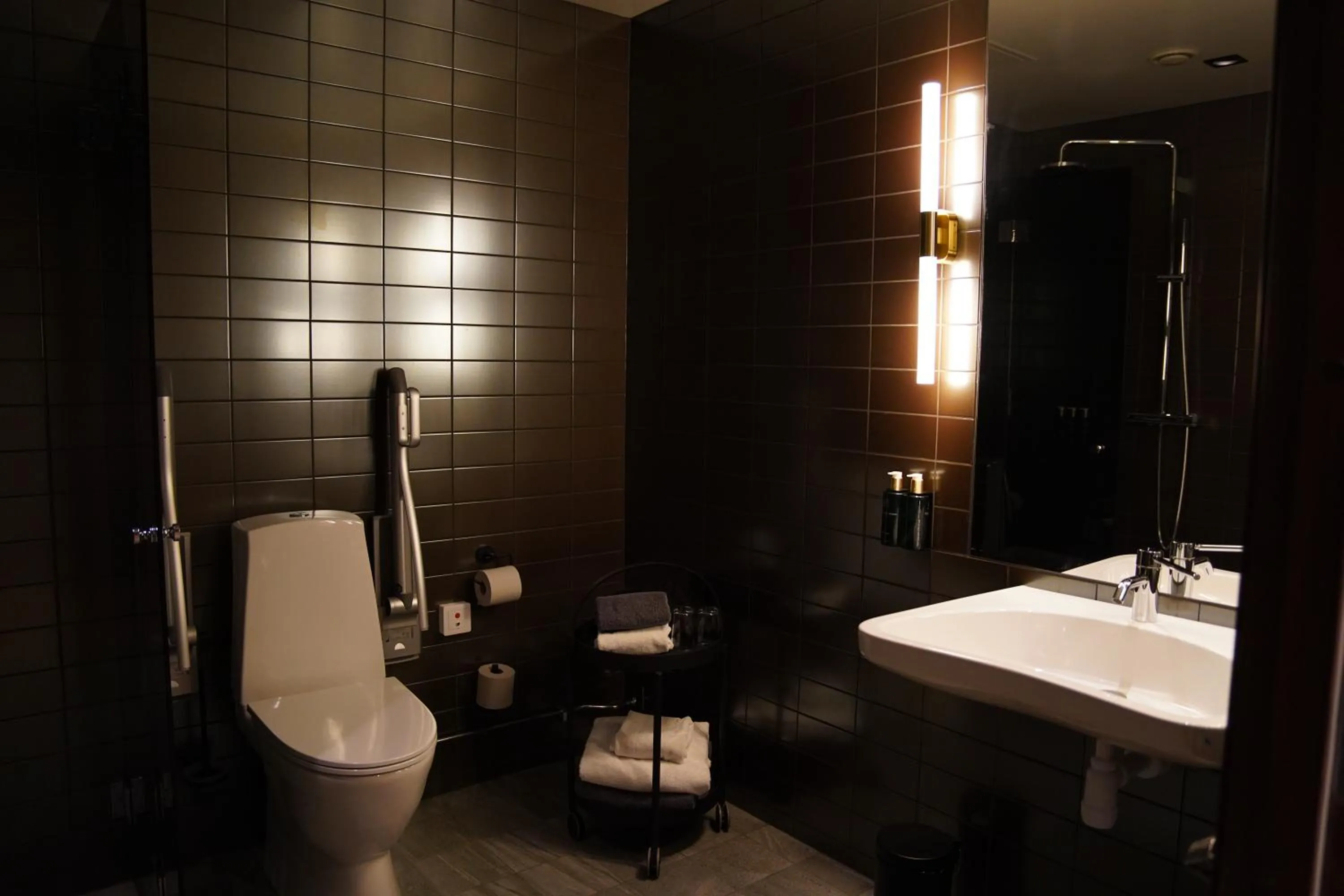 Toilet in Clarion Hotel Umeå