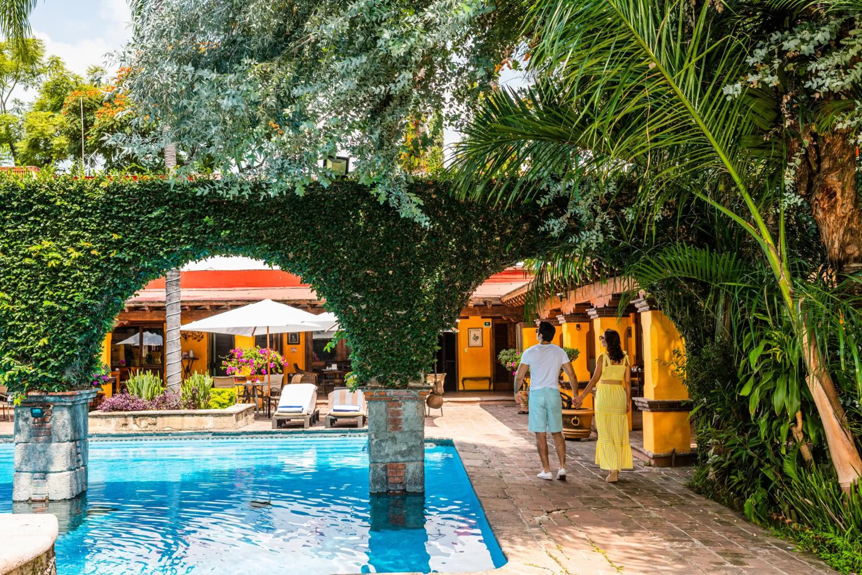 Pool view in La Joyita Cuernavaca