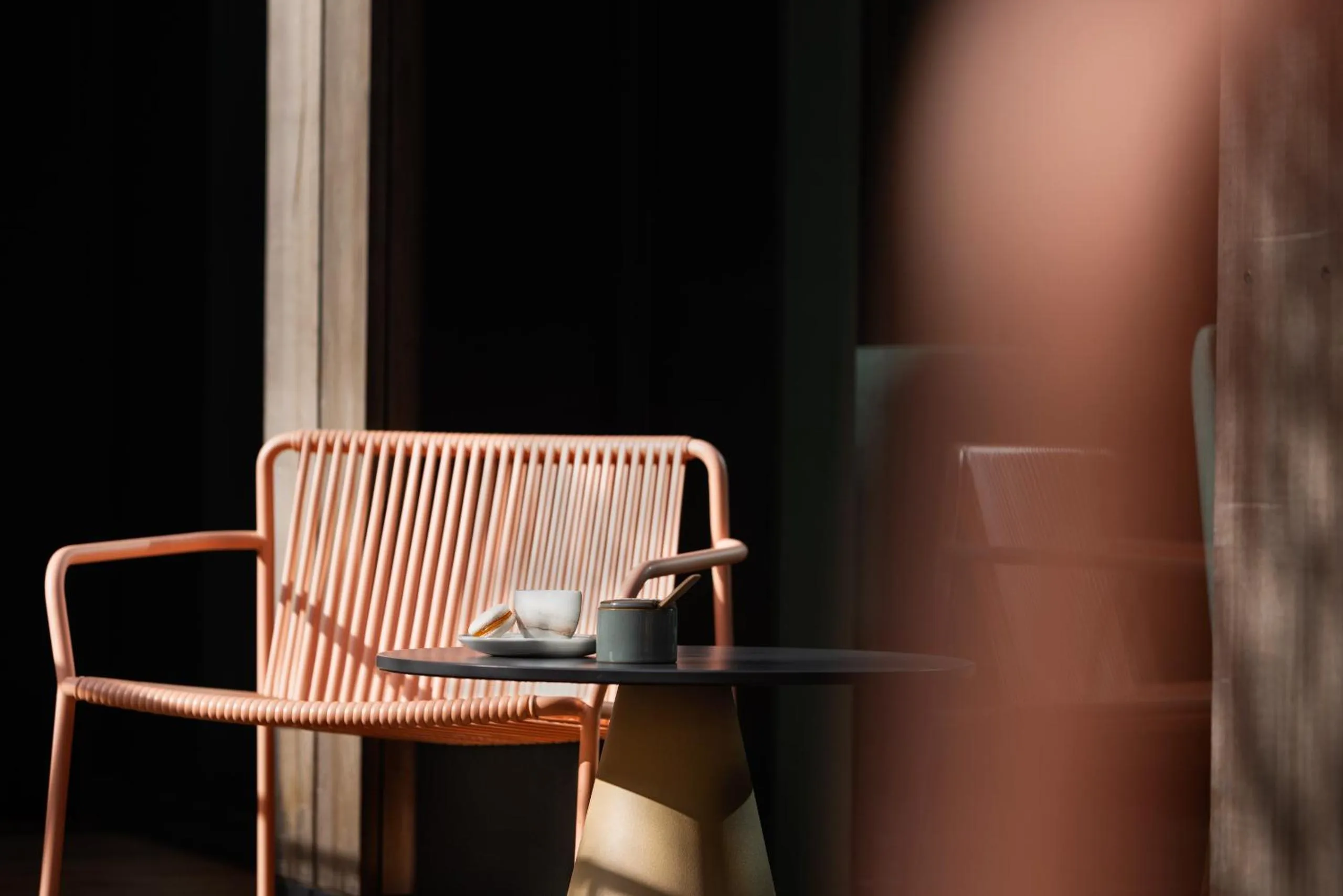 Patio in LOISIUM Wine & Spa Hotel Champagne