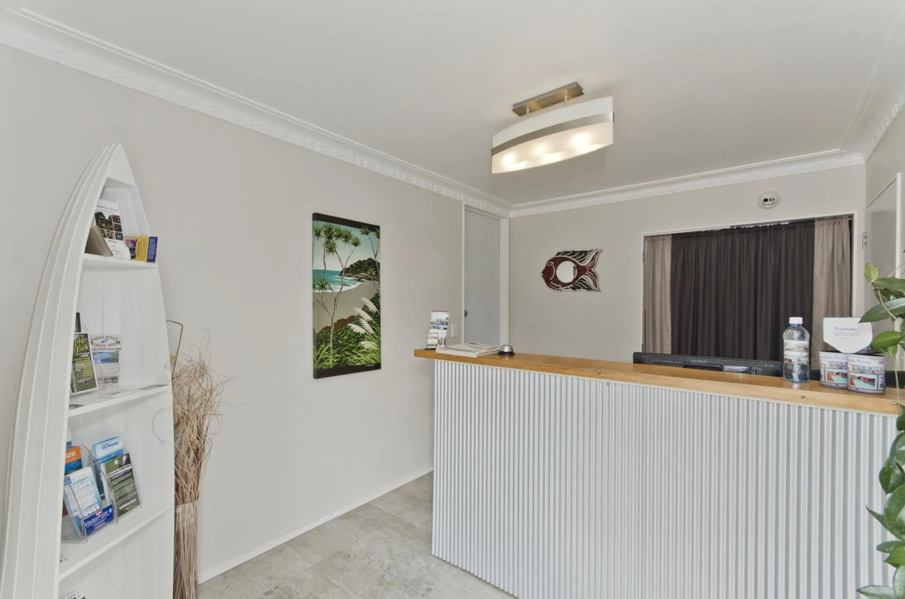 Lobby or reception in Matakana Motel