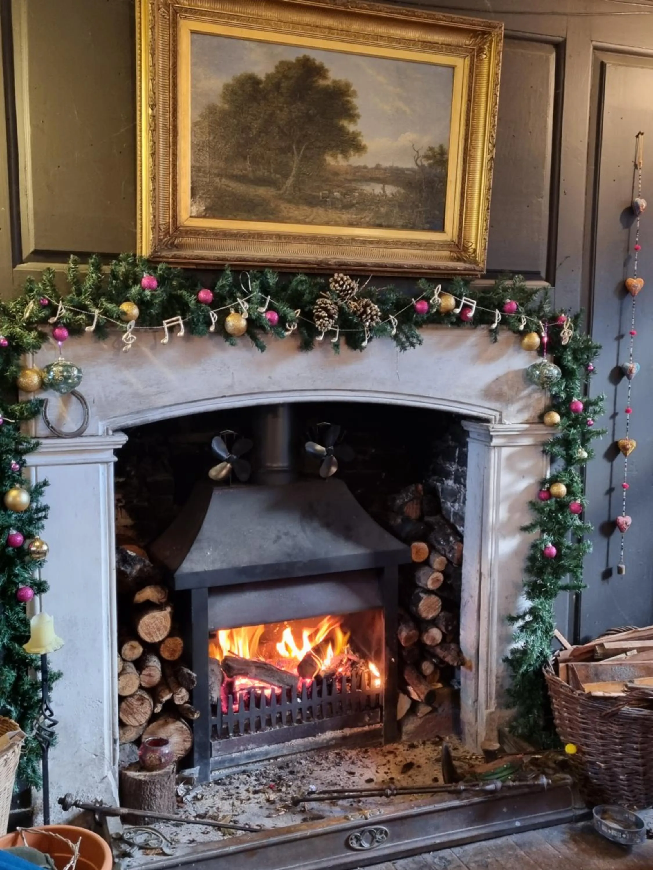 fireplace in Old Manor House
