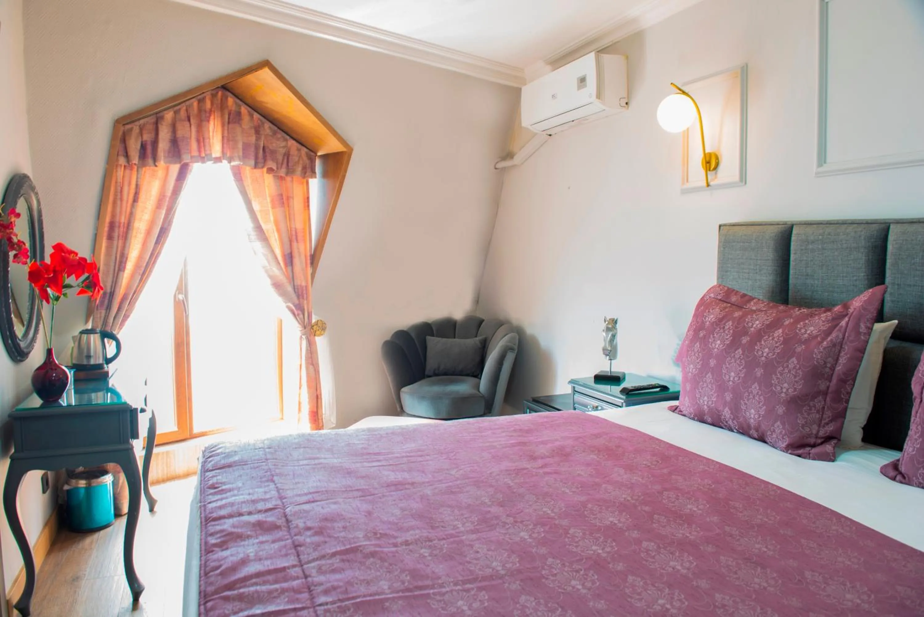 furniture, Bed in Hotel Daphne