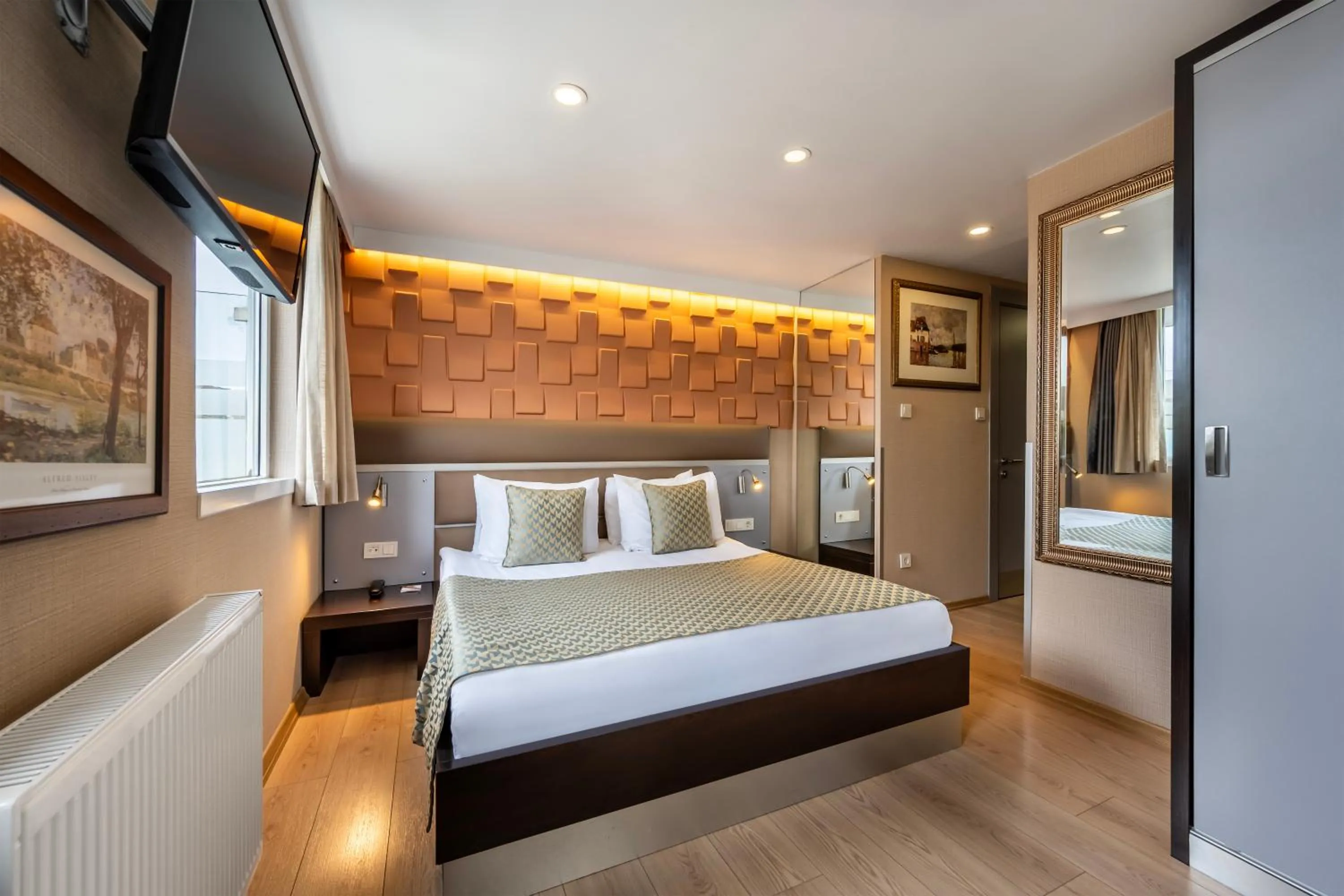 Bed in Gallery Residence & Hotel Nişantaşı