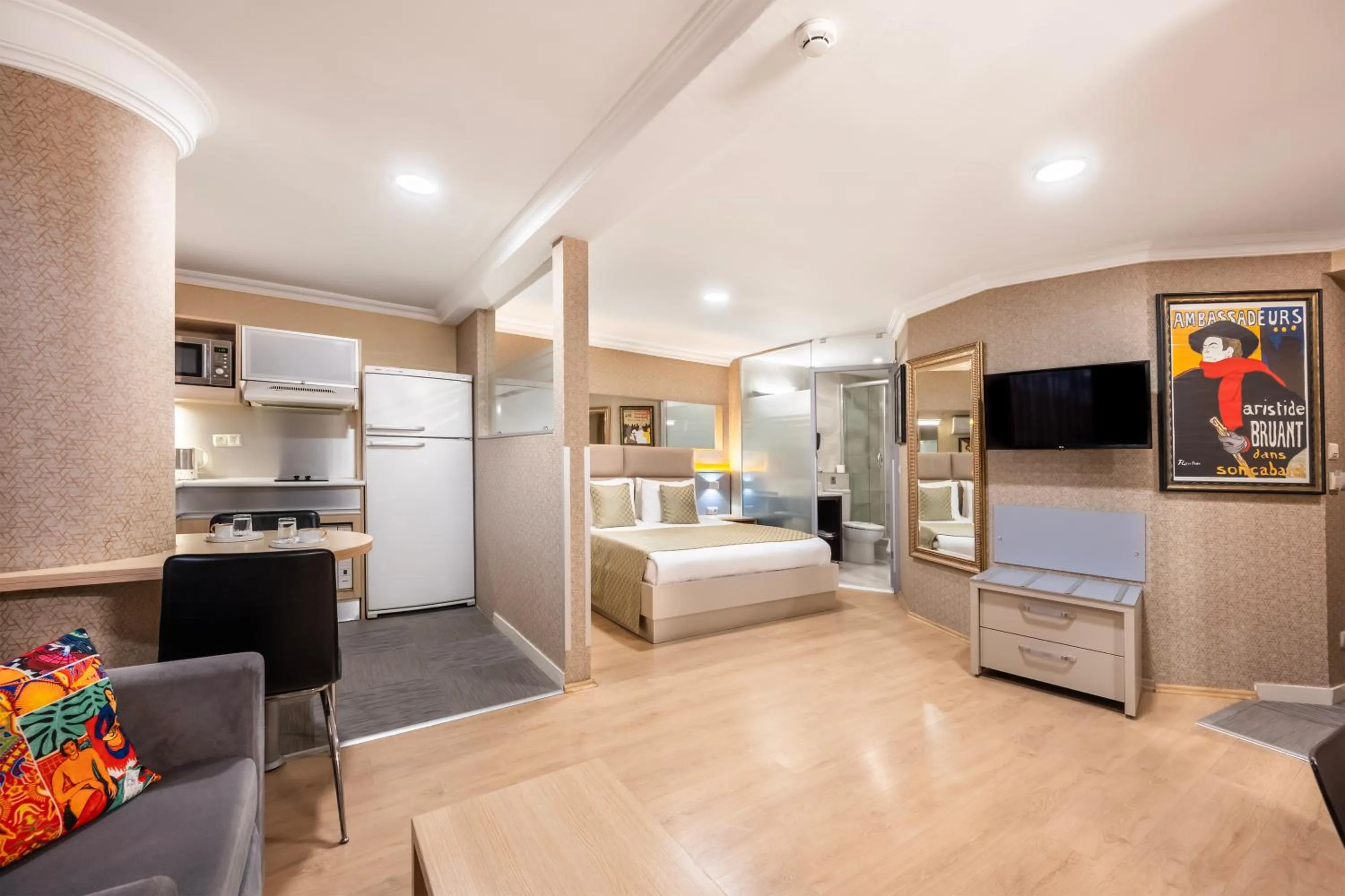 Bed in Gallery Residence & Hotel Nişantaşı