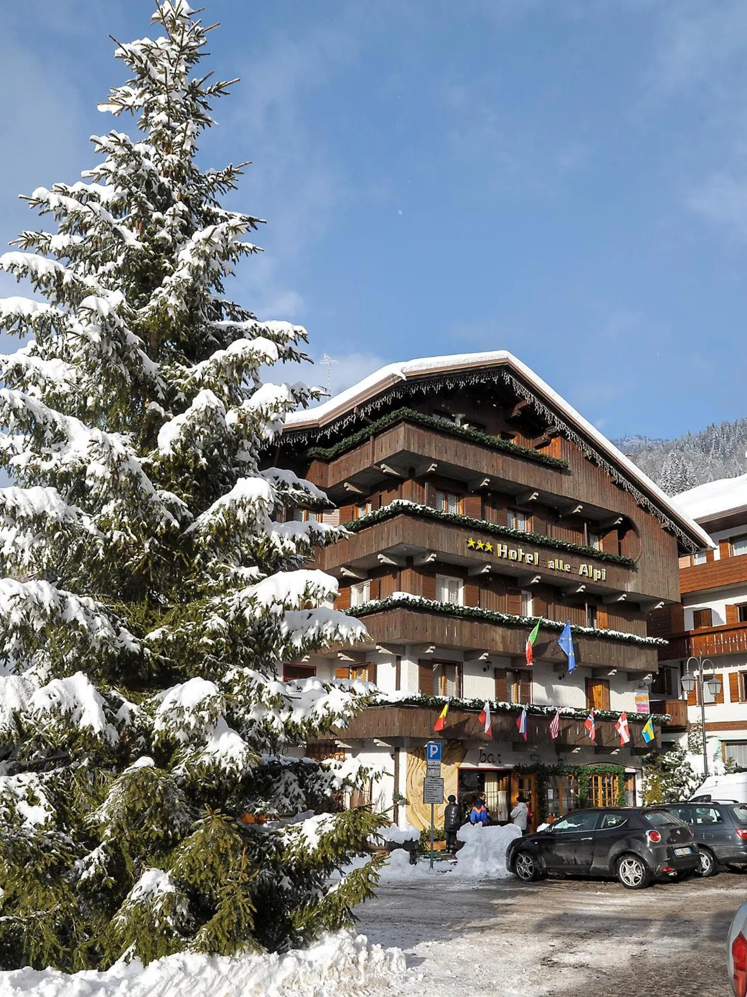 Property building in Hotel Alle Alpi
