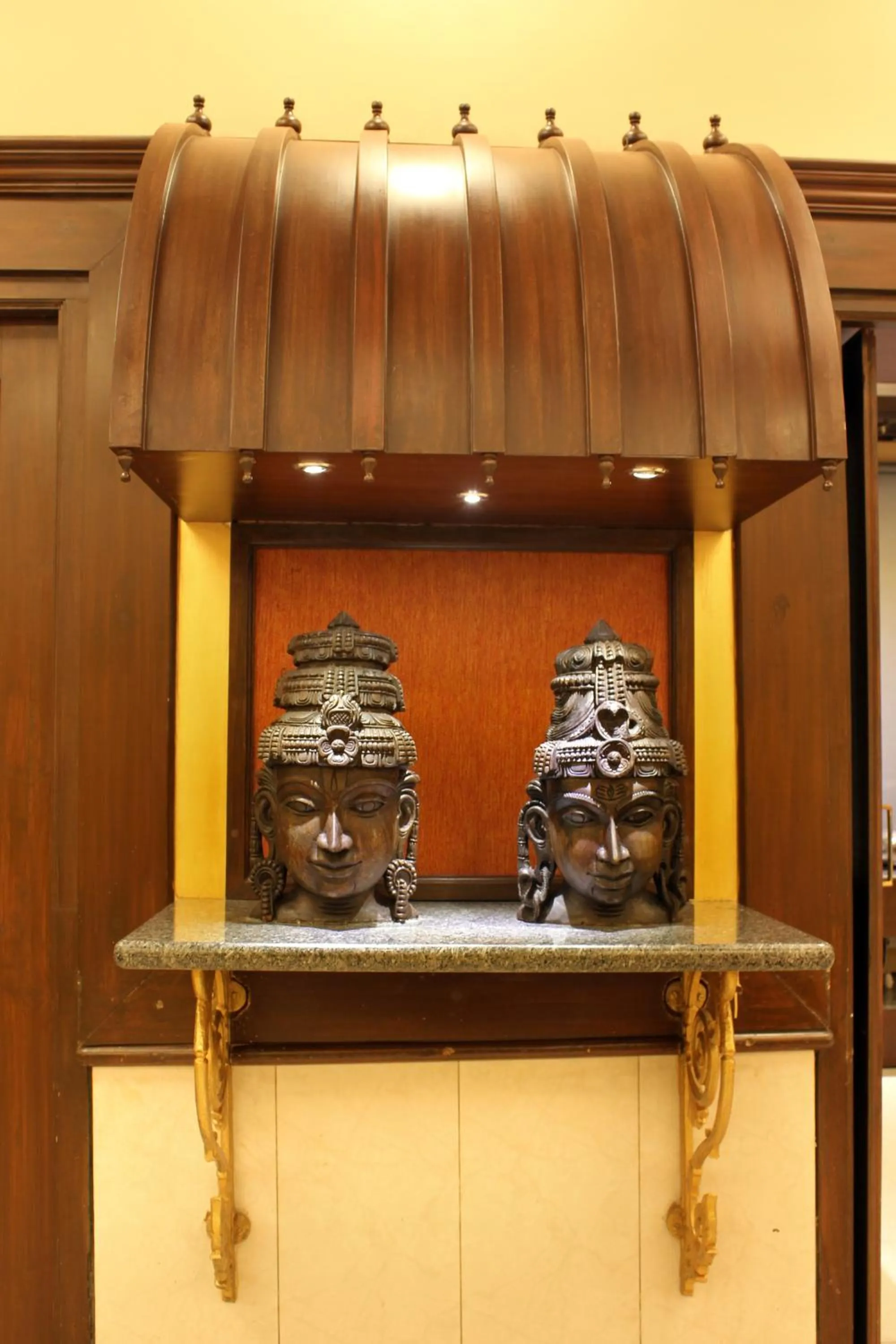 Decorative detail in Taj Mahal Hotel Abids