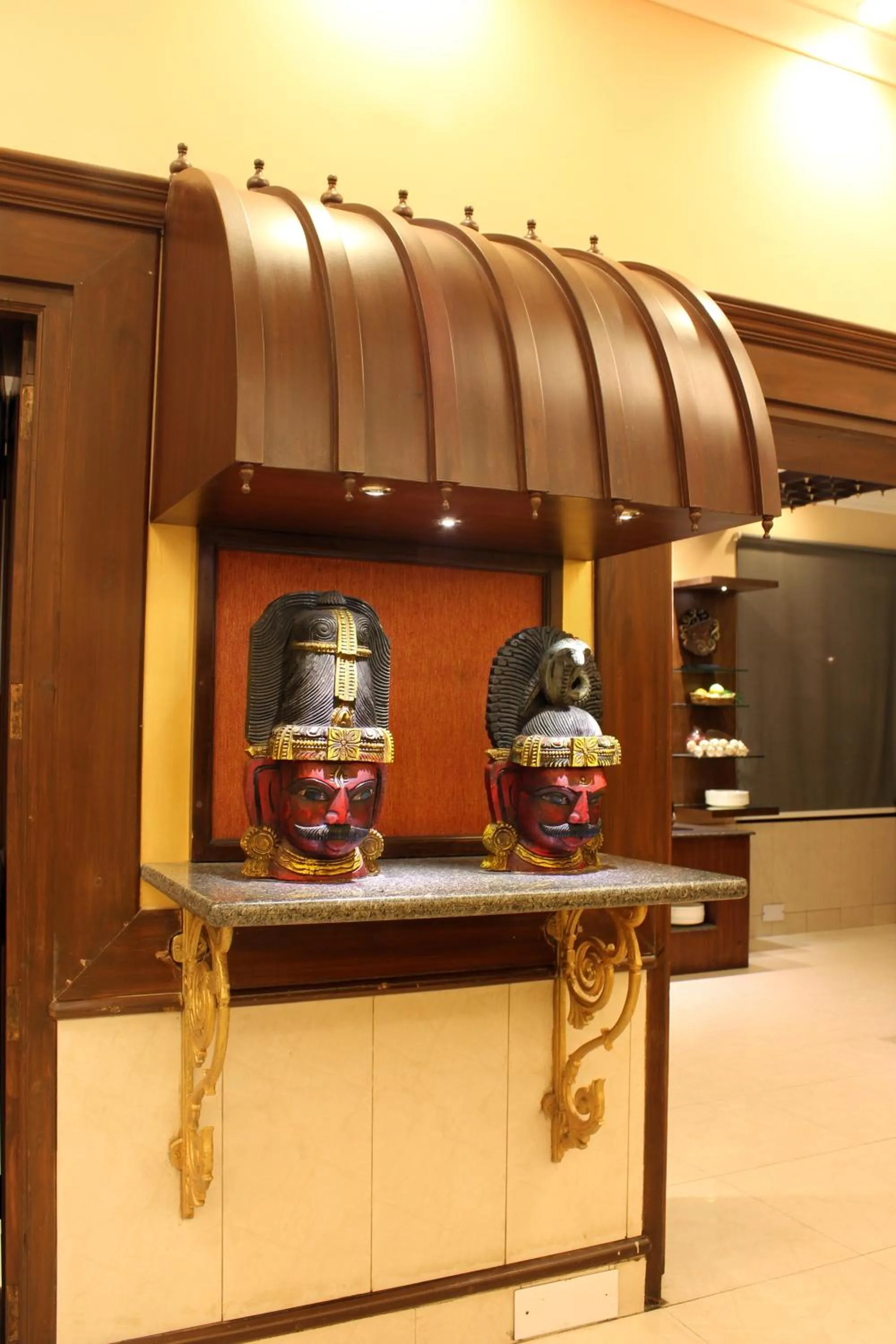 Decorative detail in Taj Mahal Hotel Abids