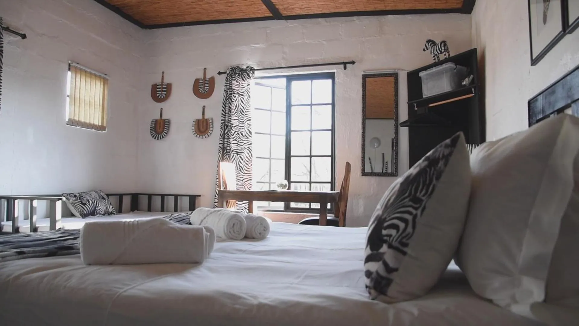 Bedroom, Bed in Zwartberg View Mountain Lodge