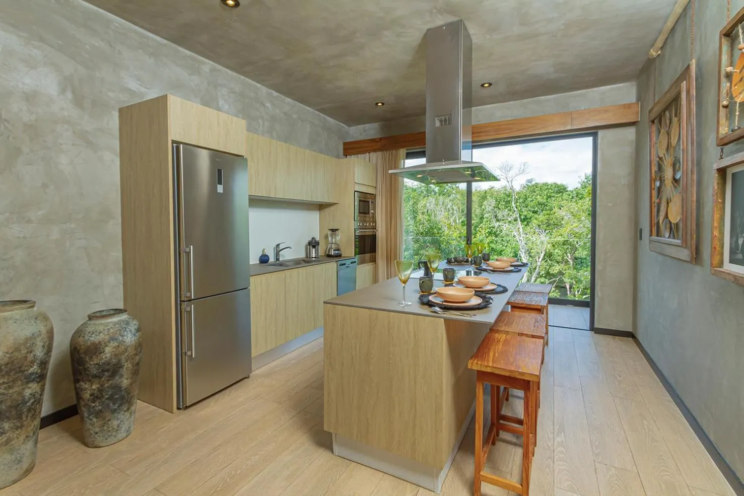 Kitchen or kitchenette in Impresionante Condominio Tuk Tulum