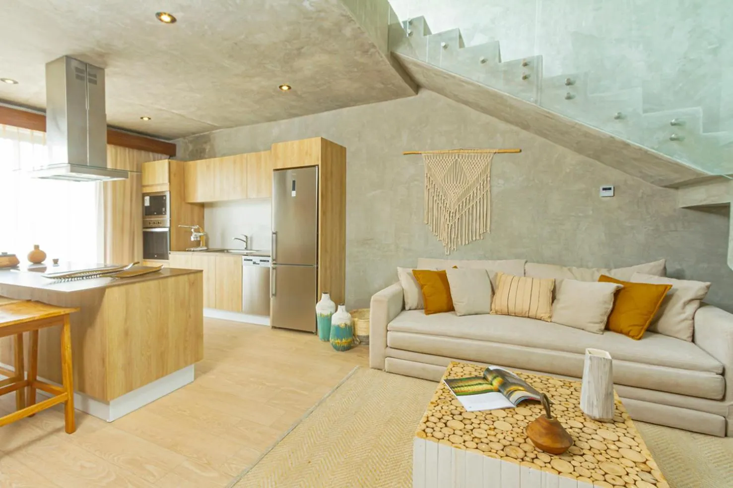 Kitchen or kitchenette in Impresionante Condominio Tuk Tulum