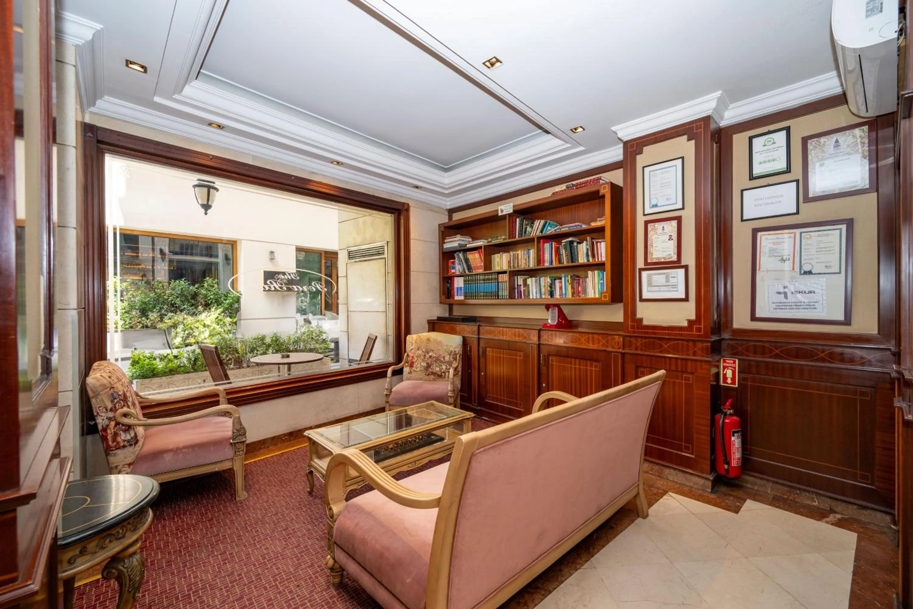 Library in Pera Rose Hotel & Spa