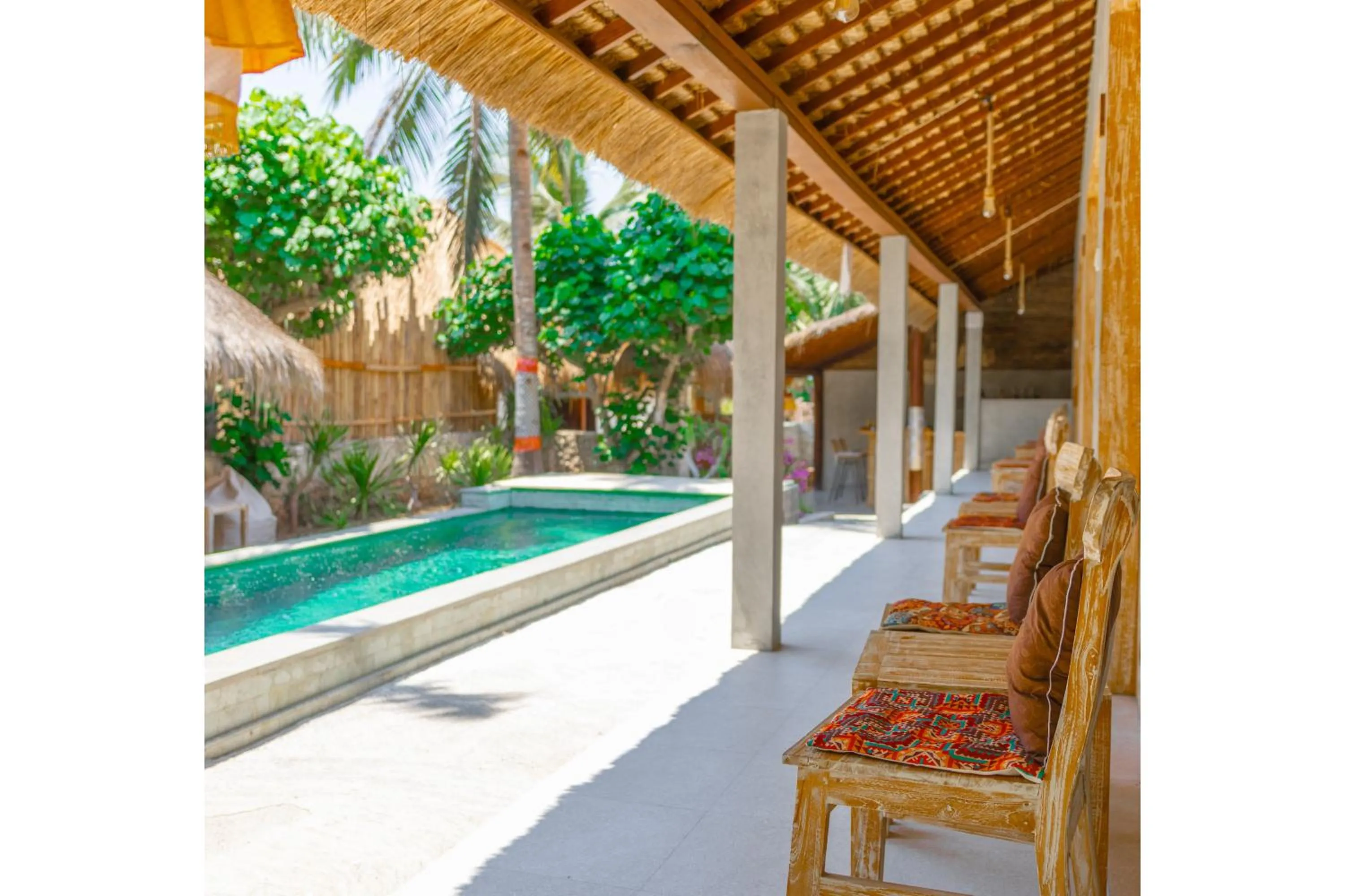 Patio in Golden Garuda Cottages