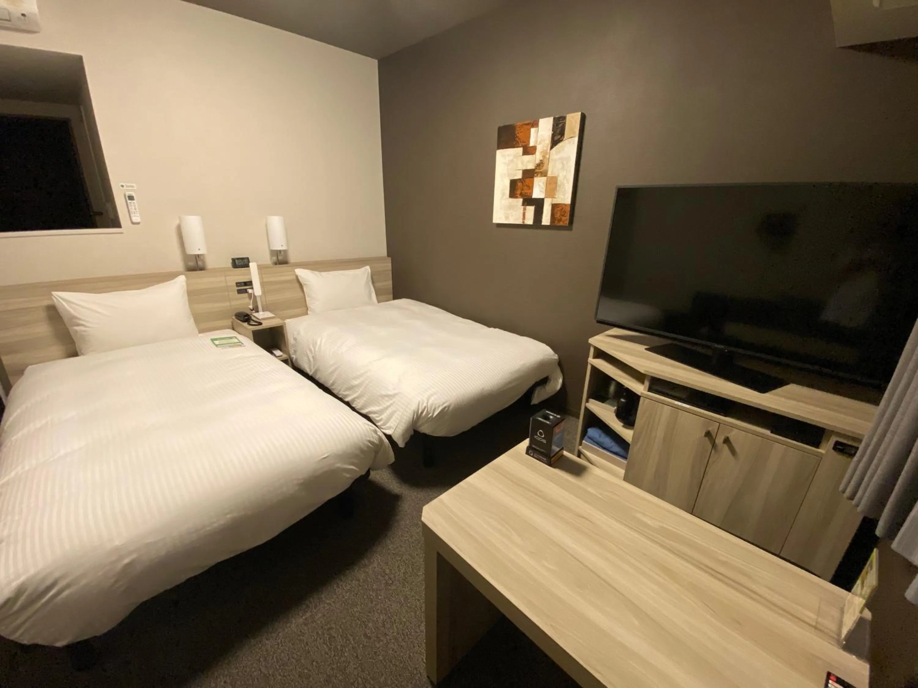 Photo of the whole room, Bed in Hotel Route Inn Shunan - Tokuyama Higashi Inter -