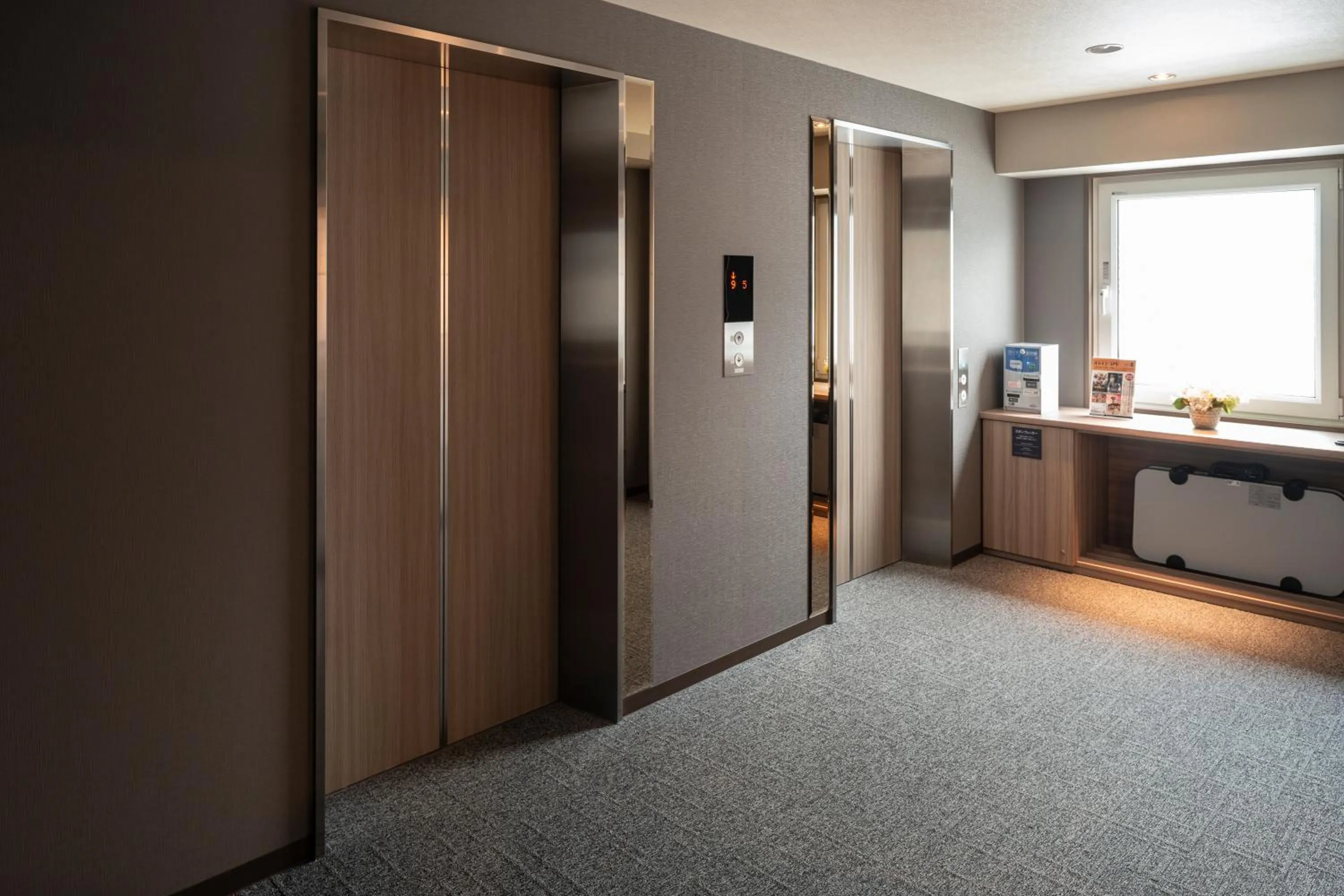 elevator in Hotel Route Inn Shikoku Chuo