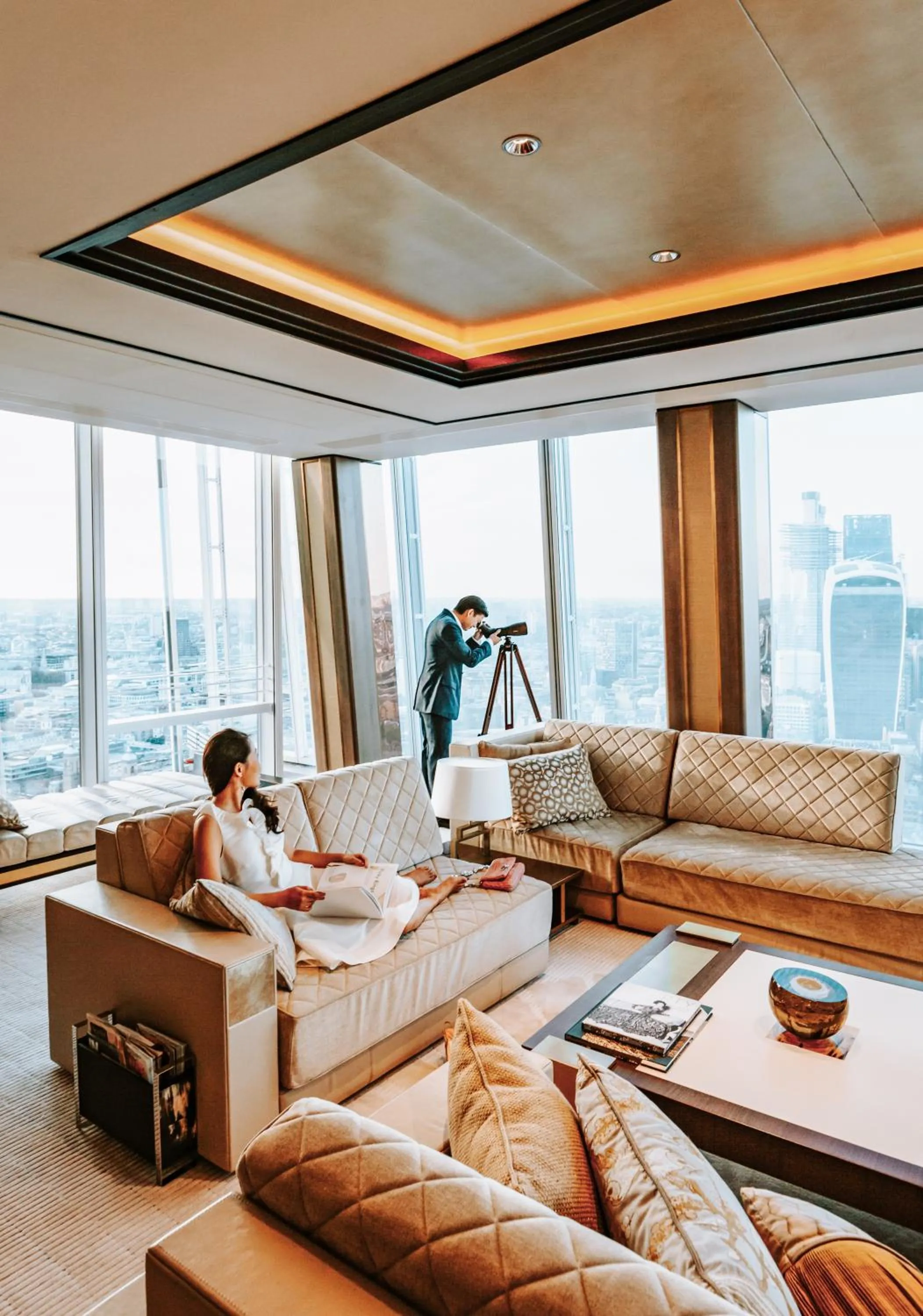Living room in Shangri-La The Shard, London