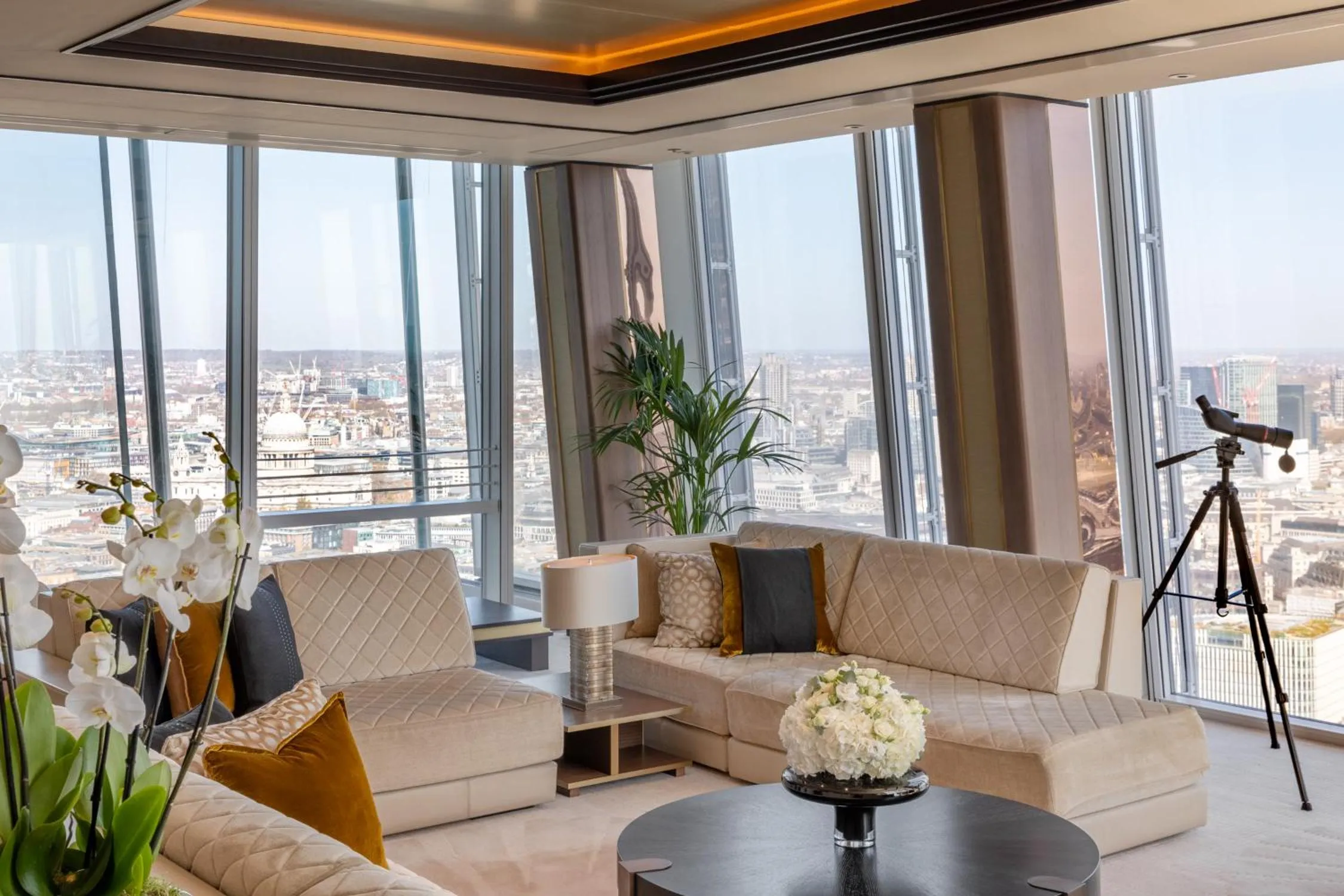 Living room in Shangri-La The Shard, London