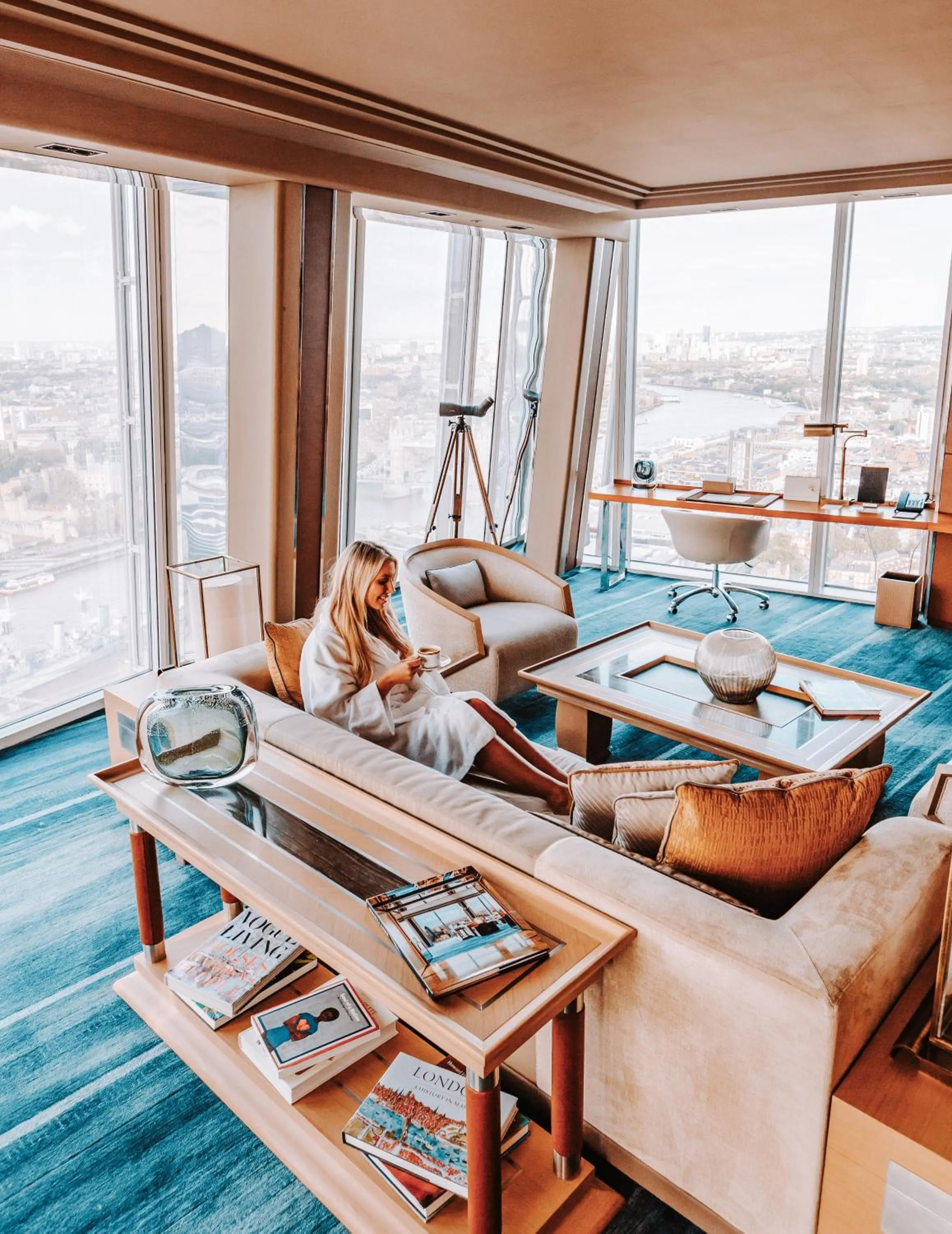 Living room in Shangri-La The Shard, London