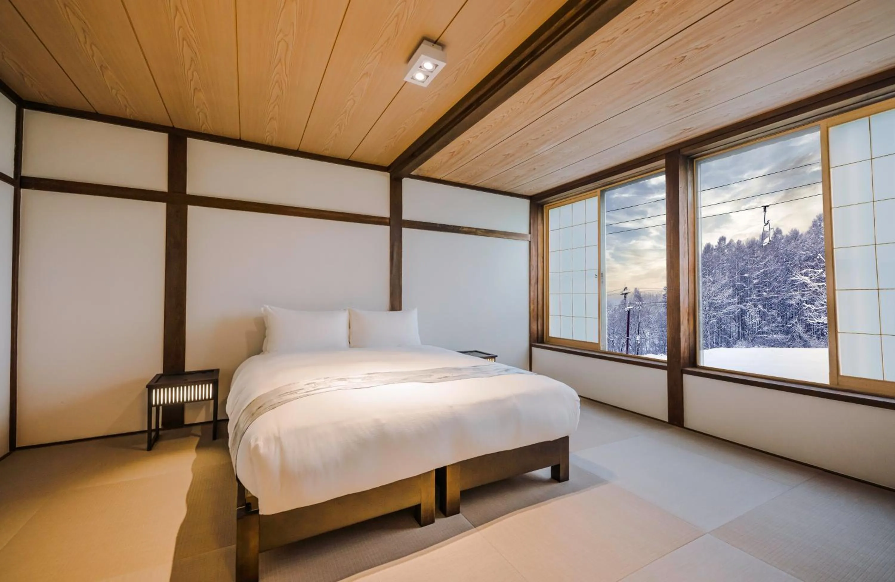 Bed in SKI INN HAKUBA