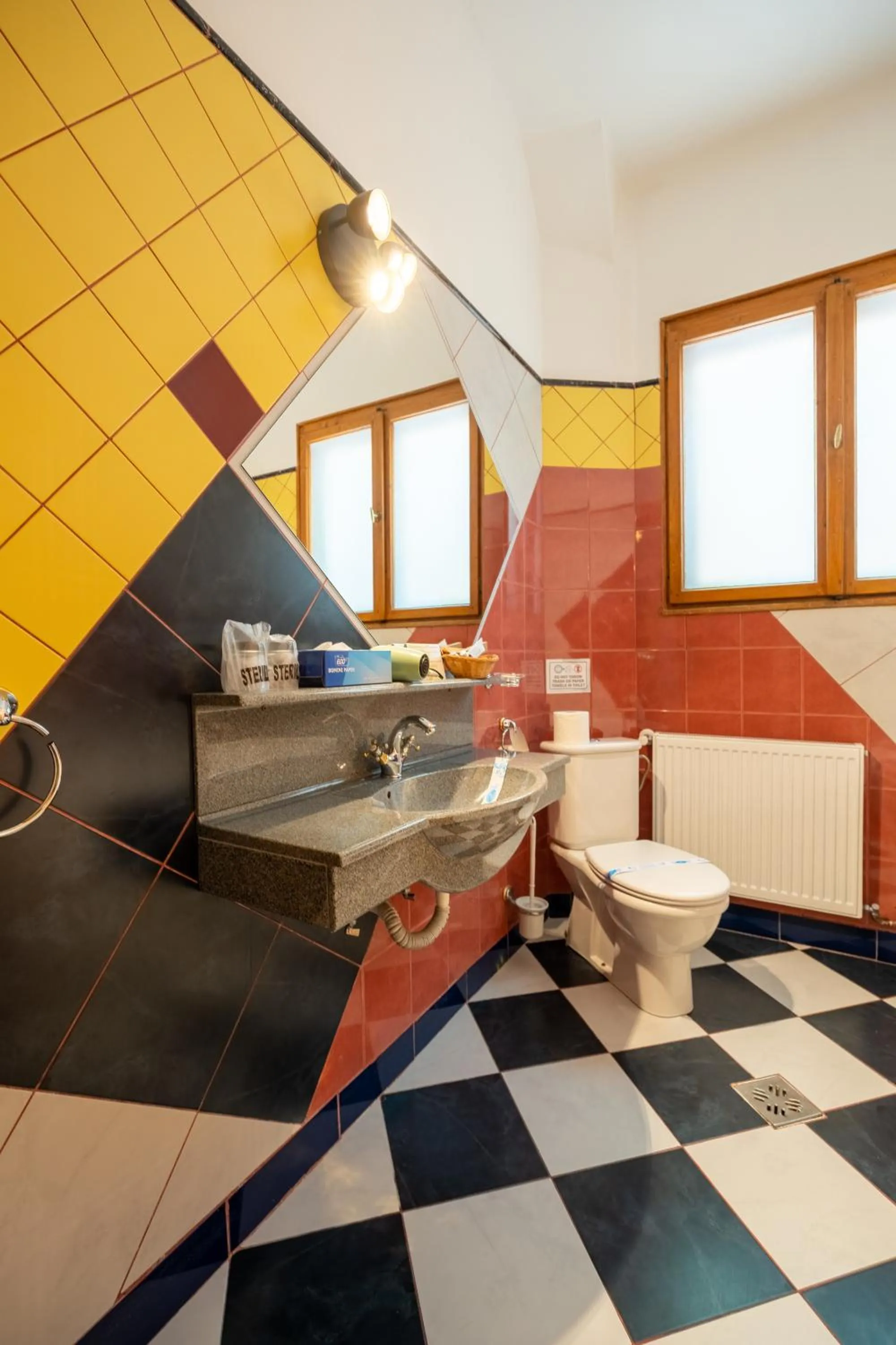 Toilet in Pensiunea Casa Cranta