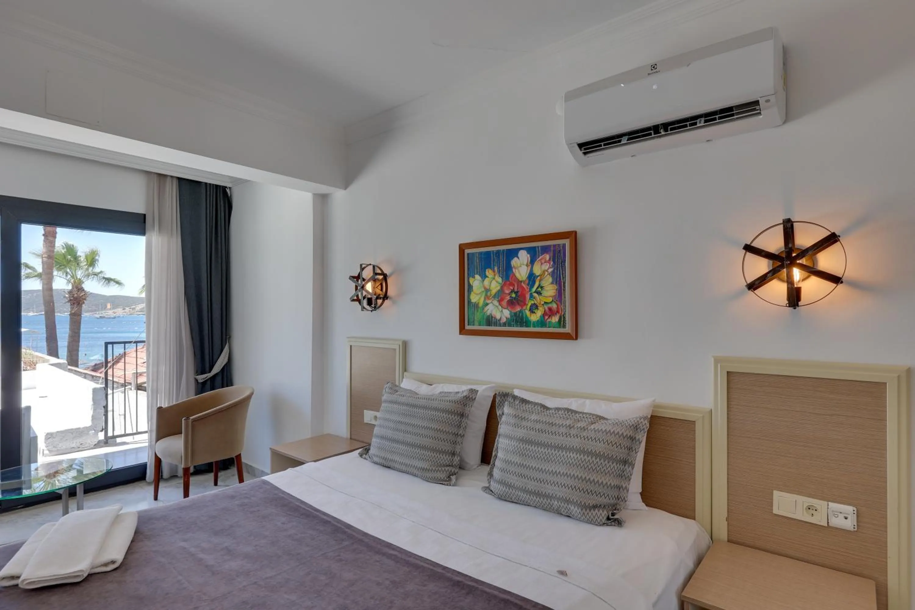 Bedroom, Bed in Sami Beach Hotel- All Inclusive