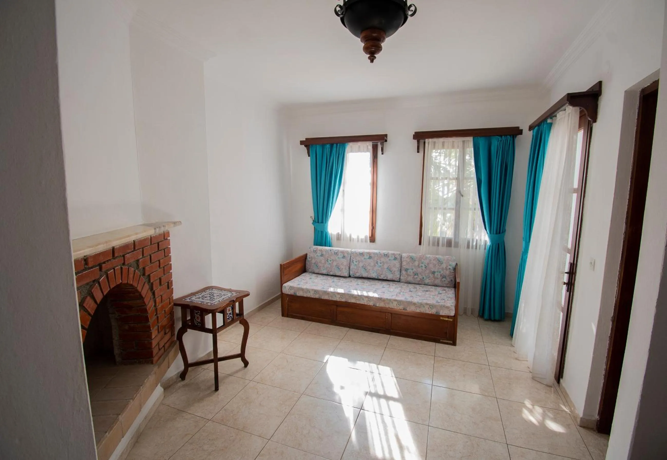 Living room, Bed in Sami Beach Hotel- All Inclusive