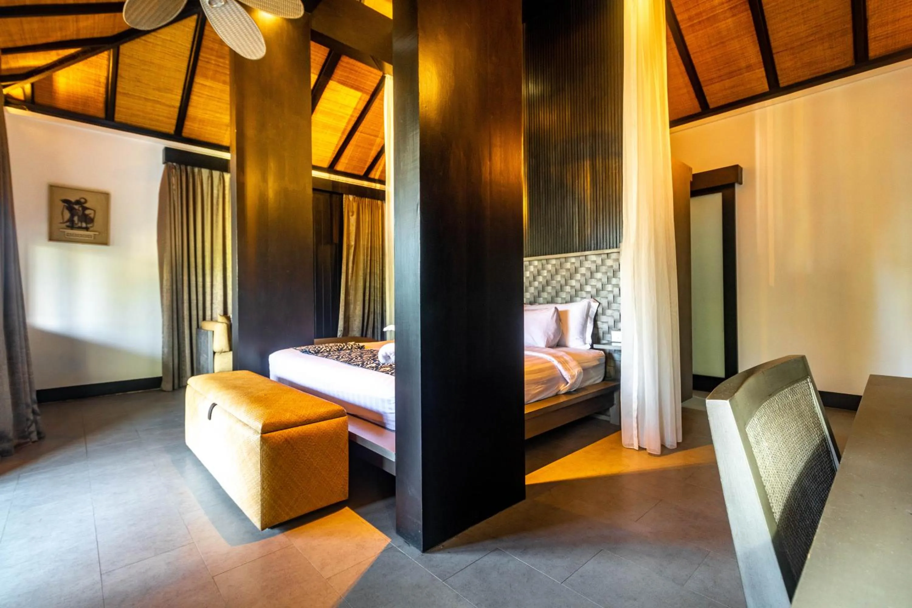 Bed in Surya Melasti Beach Villa