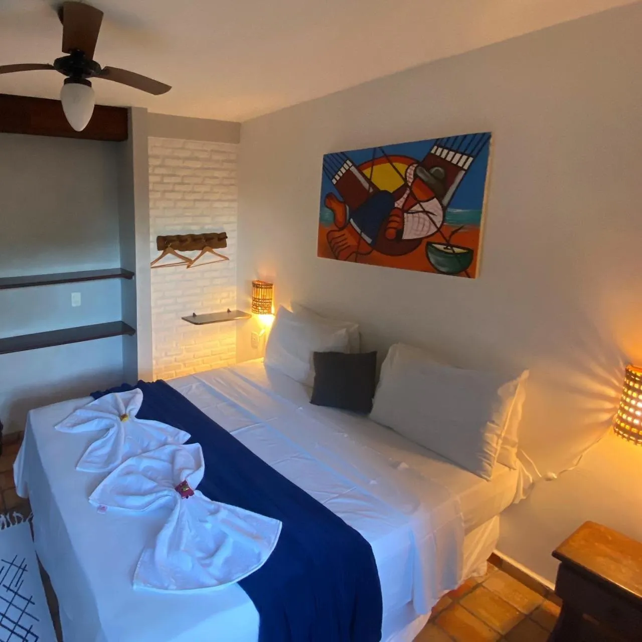 Bed in Pousada Pomar da Pipa