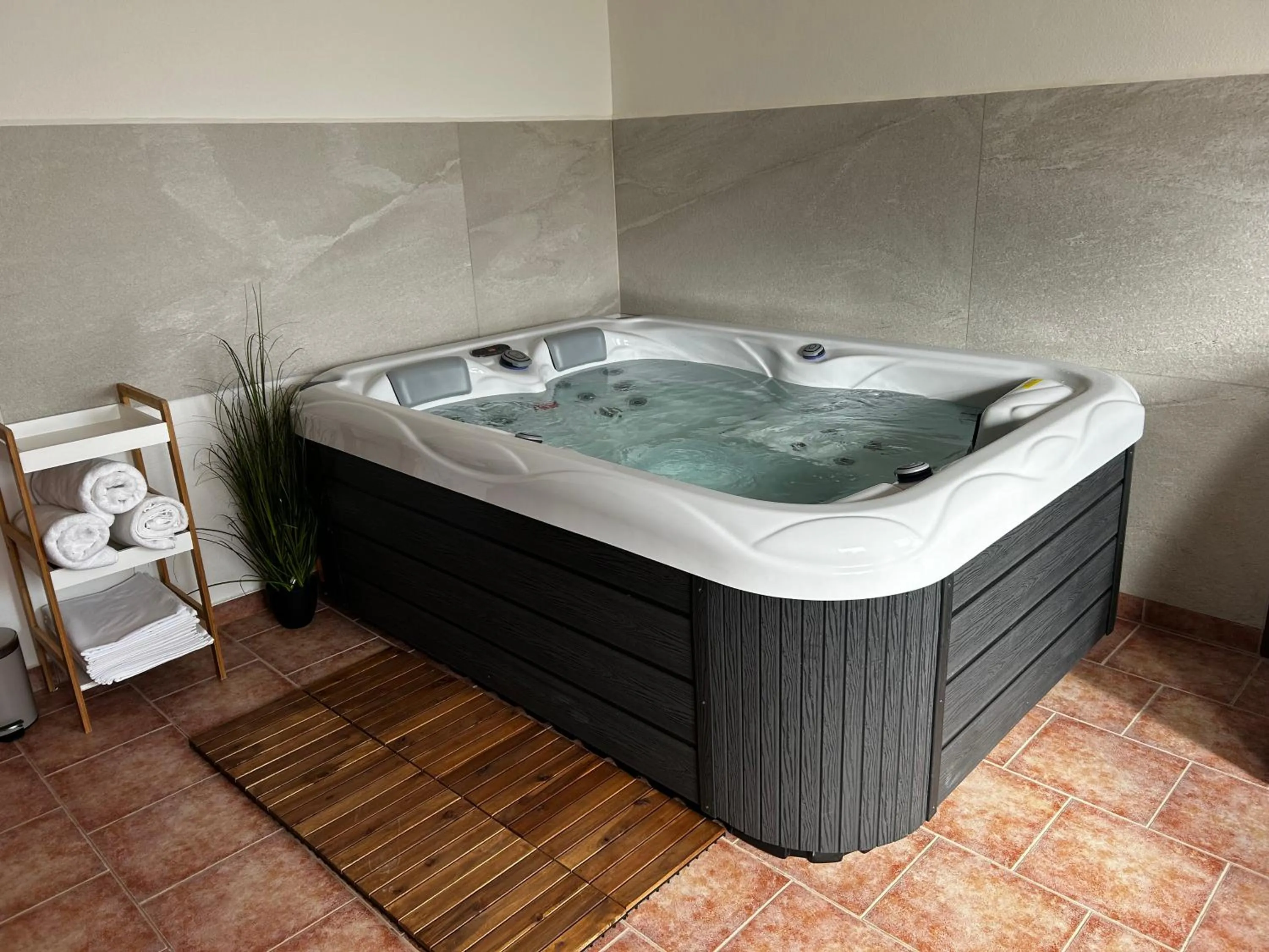 Hot Tub in Penzion U Dvou lip