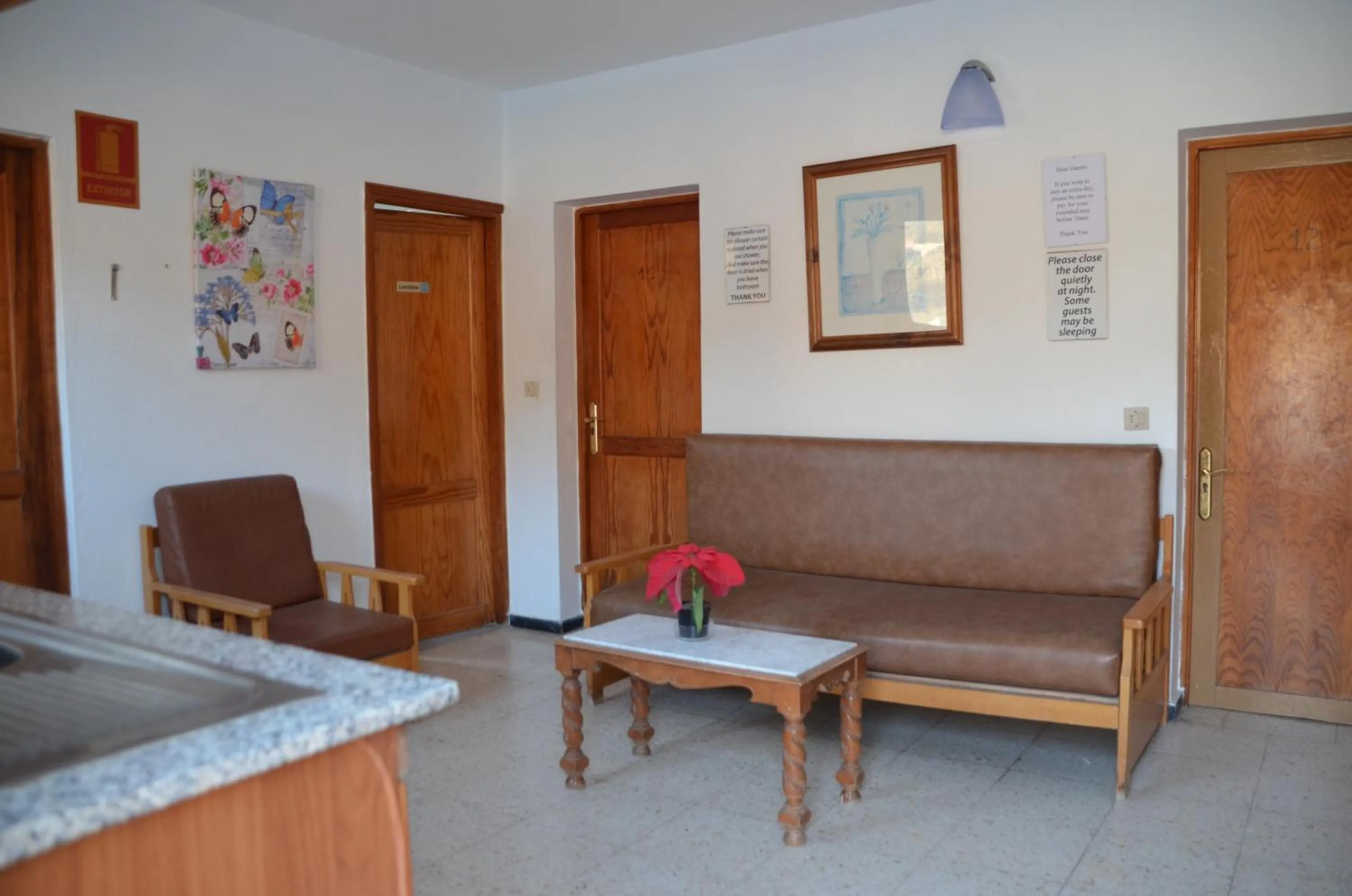 Living room in Pension Eva