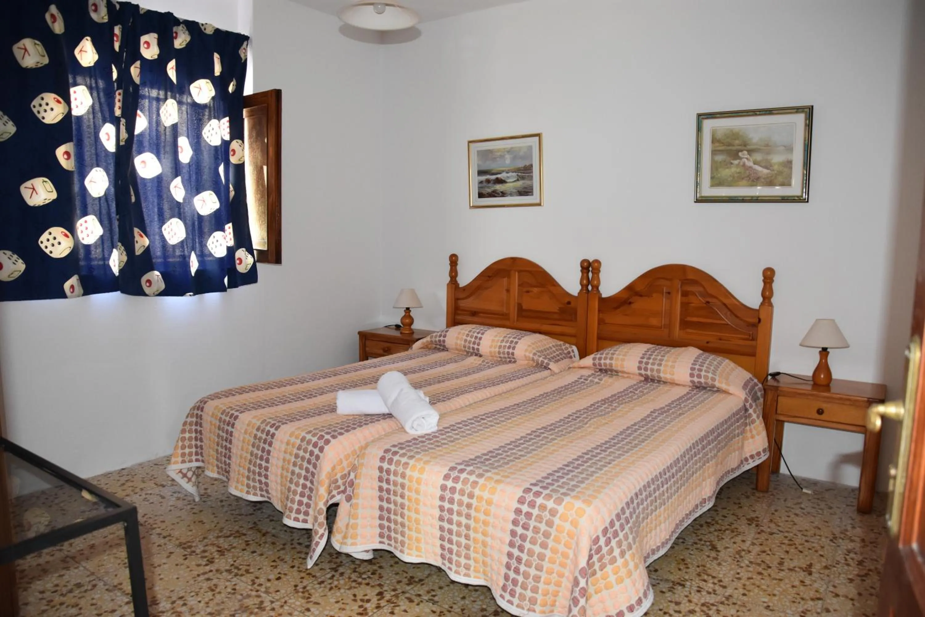 Bed in Pension Eva
