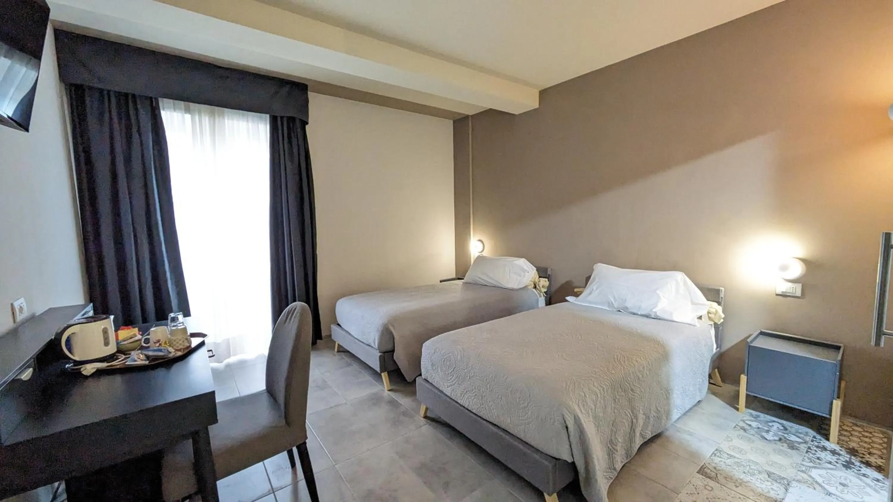 Bed in hotel garni Santa Caterina