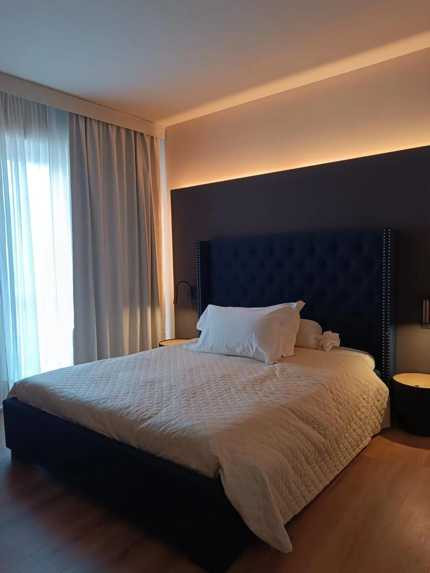 Bed in hotel garni Santa Caterina