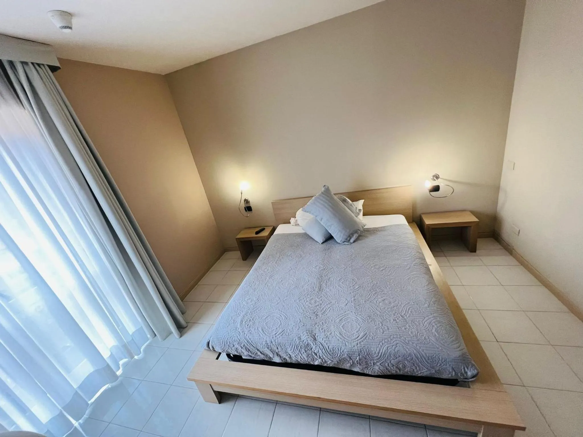 Bed in hotel garni Santa Caterina