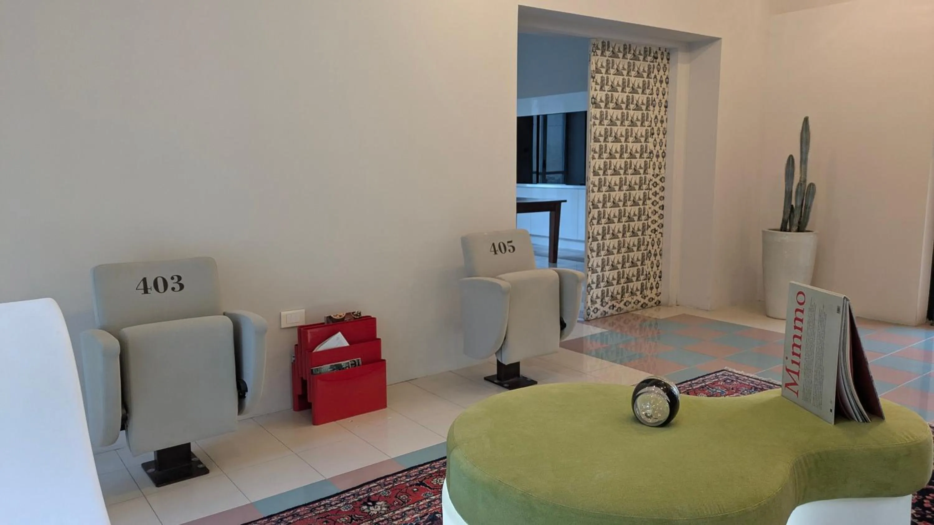 Lobby or reception in hotel garni Santa Caterina