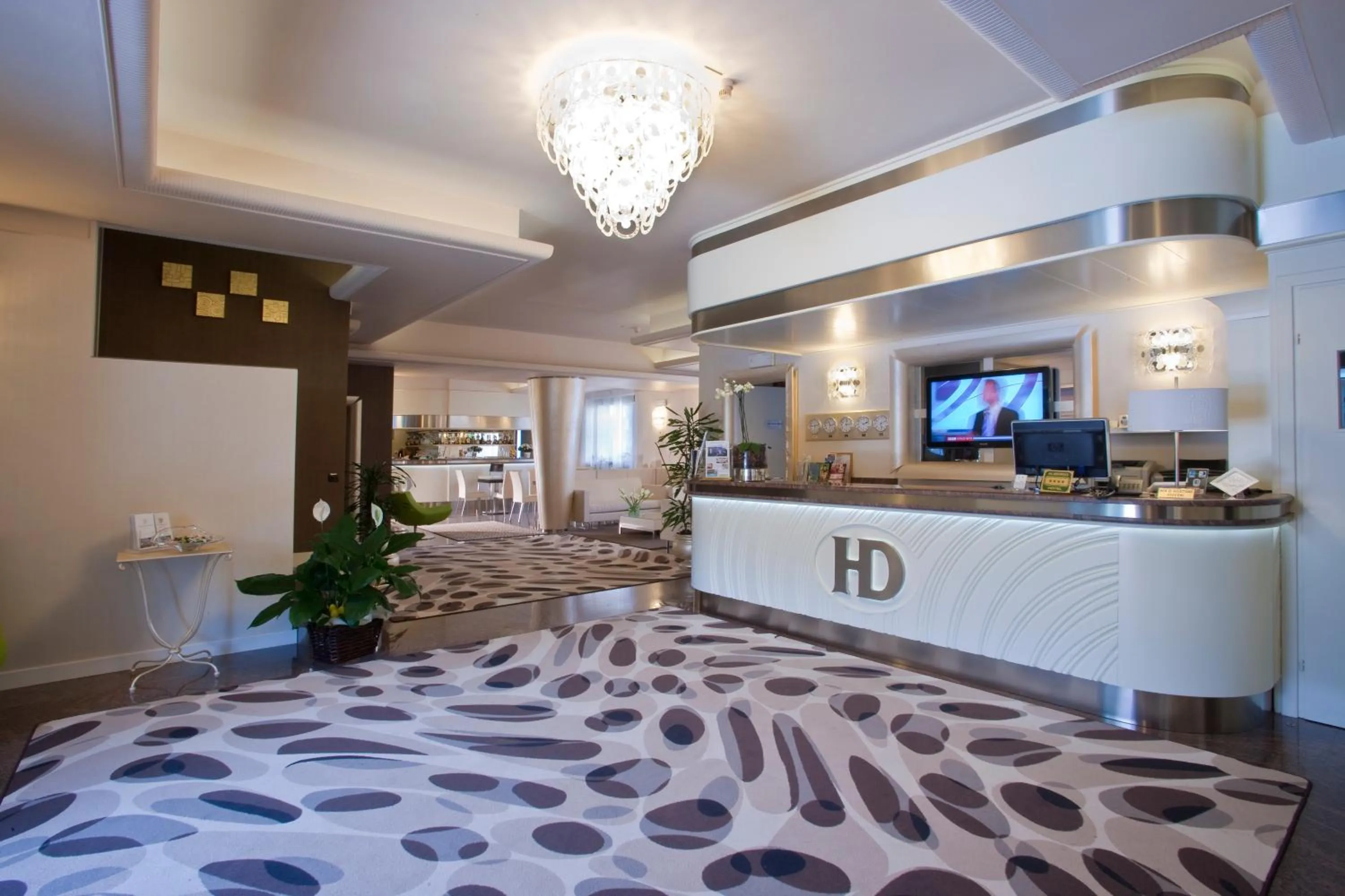 Lobby or reception in Hotel Desenzano