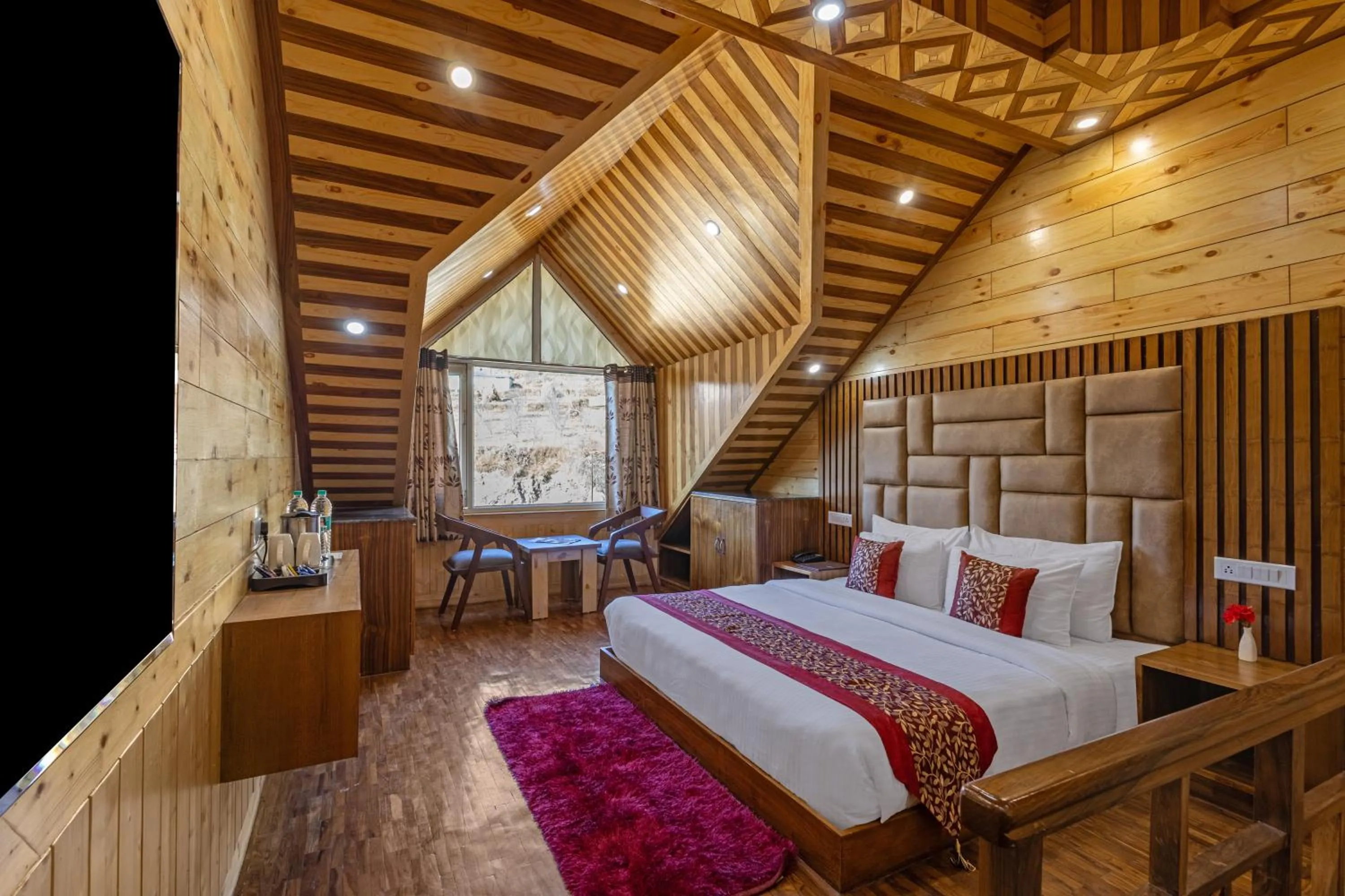 Bedroom, Bed in Sterling Shivalik Chail