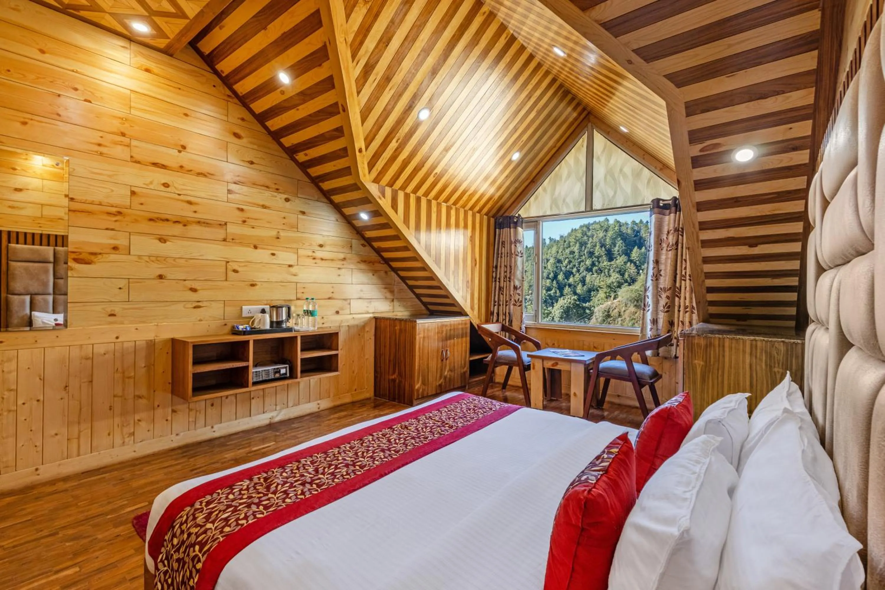 Bedroom, Bed in Sterling Shivalik Chail