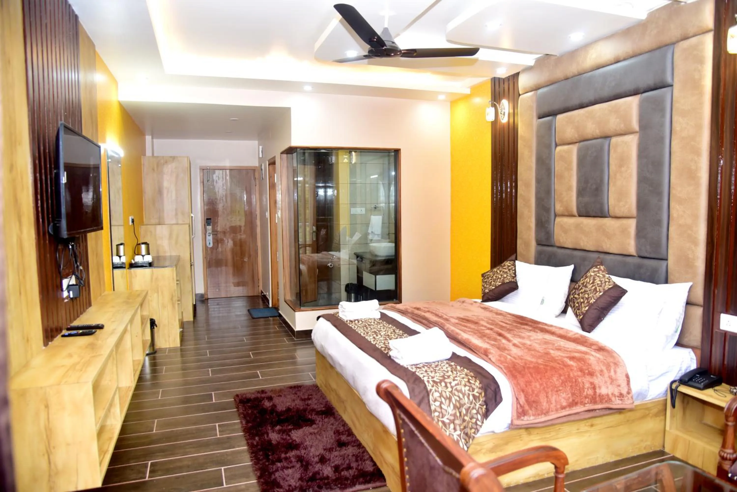 Bedroom, Bed in Sterling Shivalik Chail