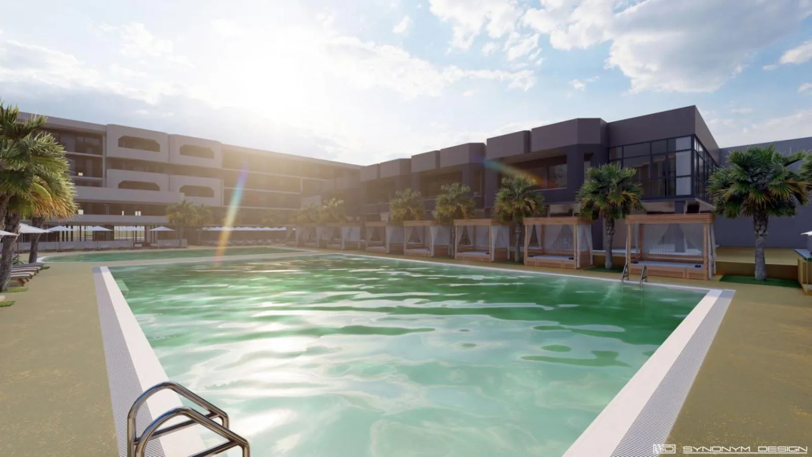 Swimming pool in Atliman Beach Park Hotel