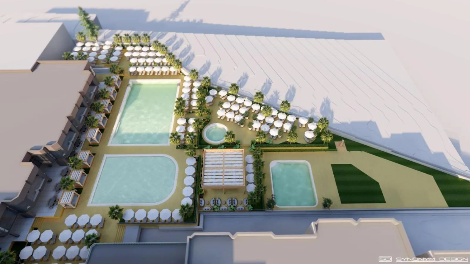 Swimming pool in Atliman Beach Park Hotel