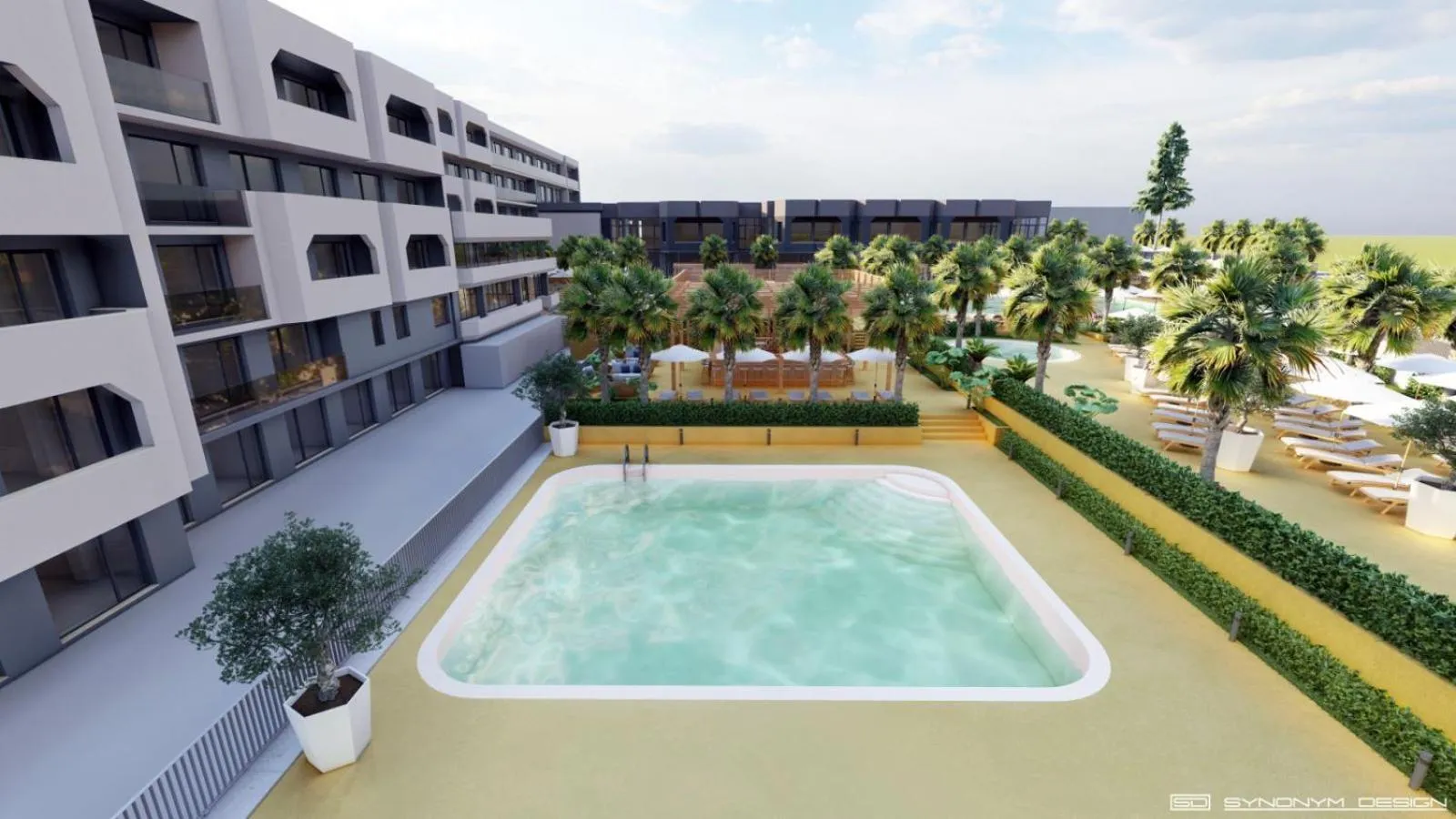 Swimming pool in Atliman Beach Park Hotel