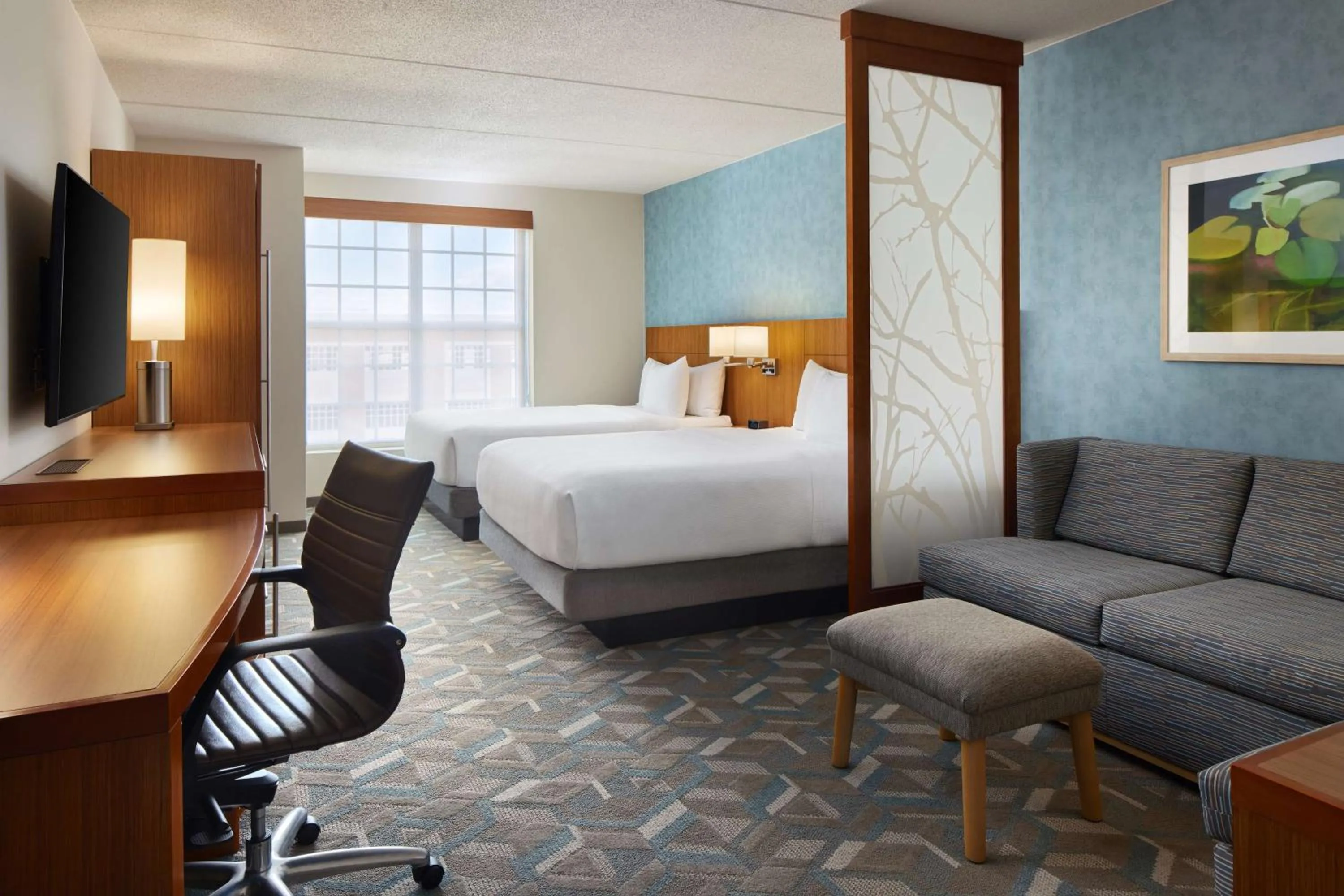 Bedroom, Bed in Hyatt Place Fredericksburg at Mary Washington