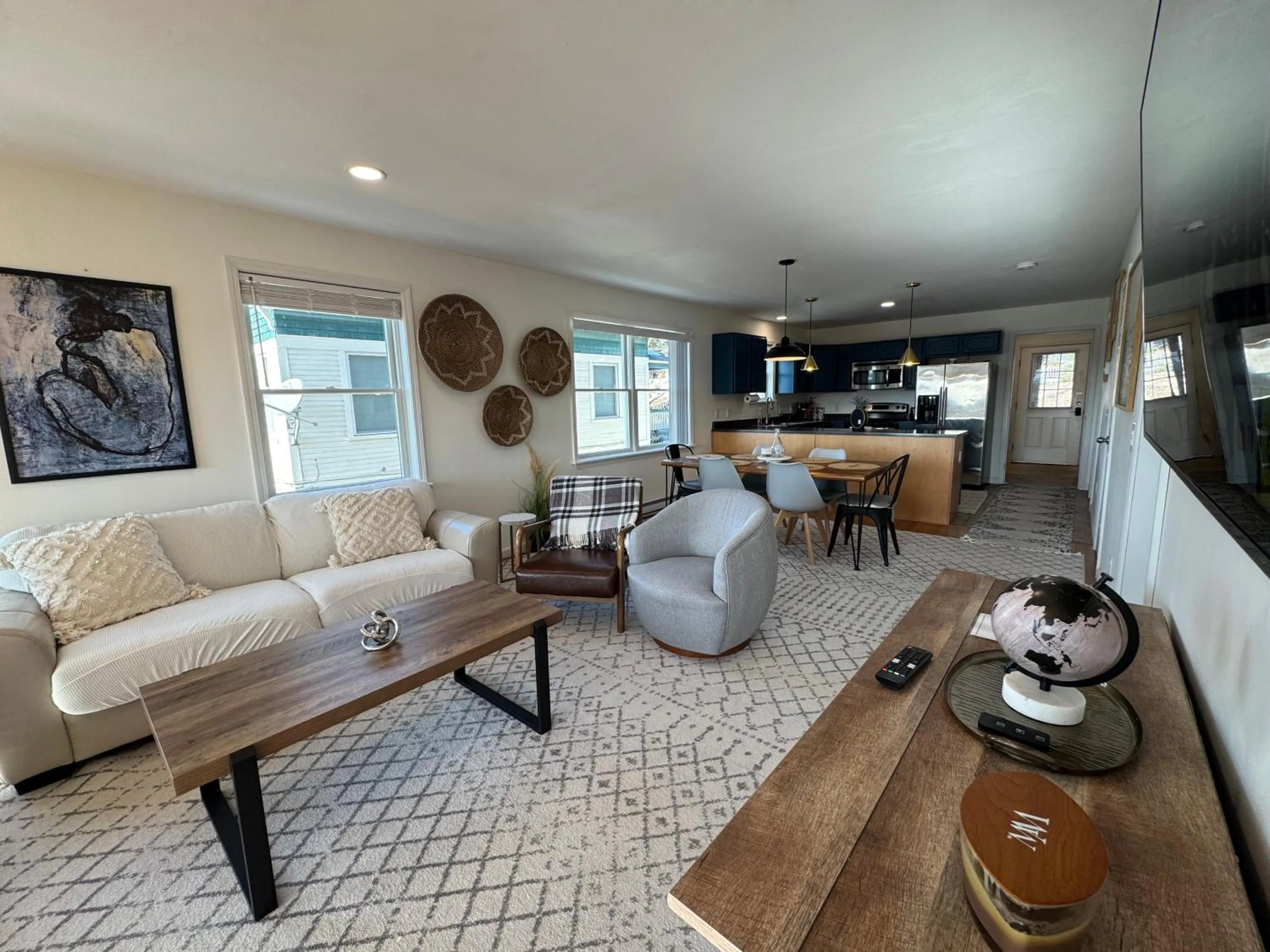Living room in Central Lake Placid Mountain Views