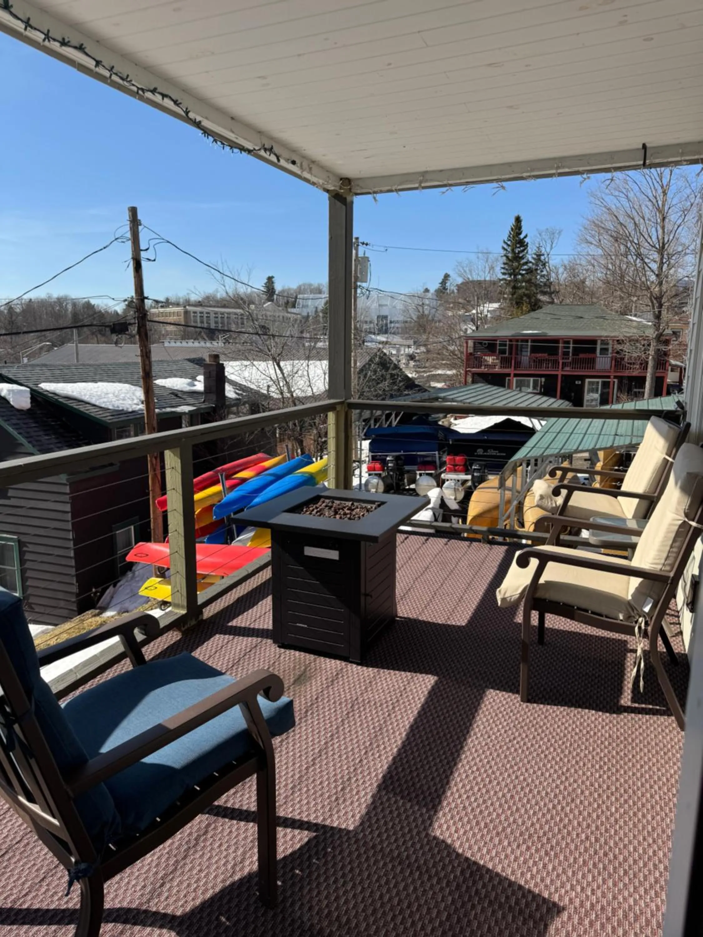 Patio in Central Lake Placid Mountain Views